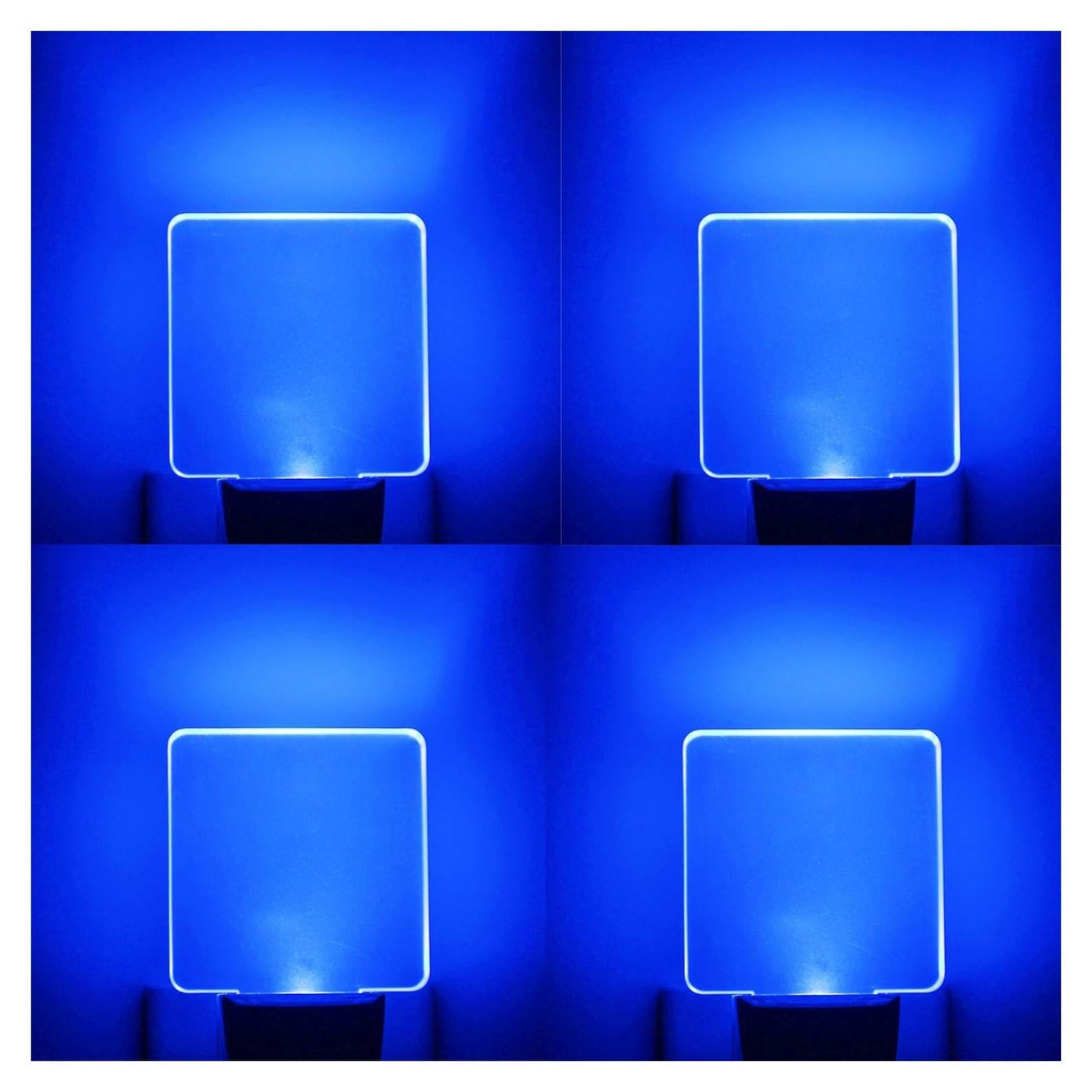 Luz Nocturna LED Azul Enchufable WONG CUBE 0.5W - Paquete de 4