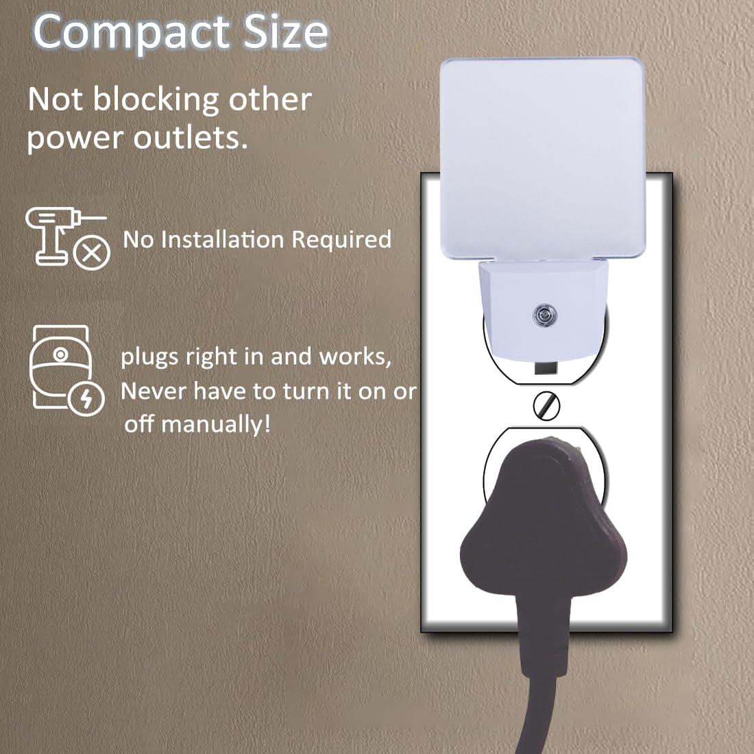 Luz Nocturna LED Azul Enchufable WONG CUBE 0.5W - Paquete de 4