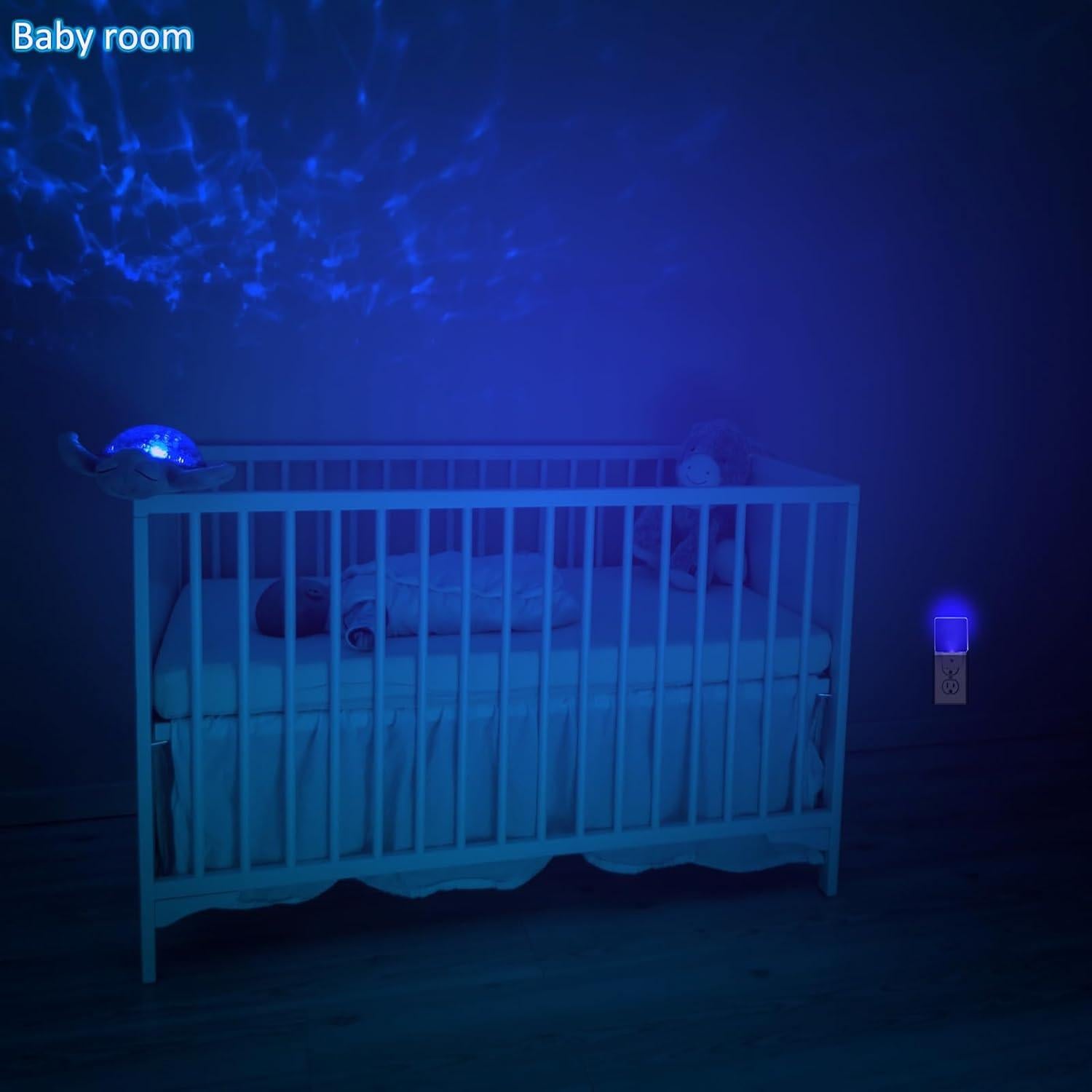 Luz Nocturna LED Azul Enchufable WONG CUBE 0.5W - Paquete de 4