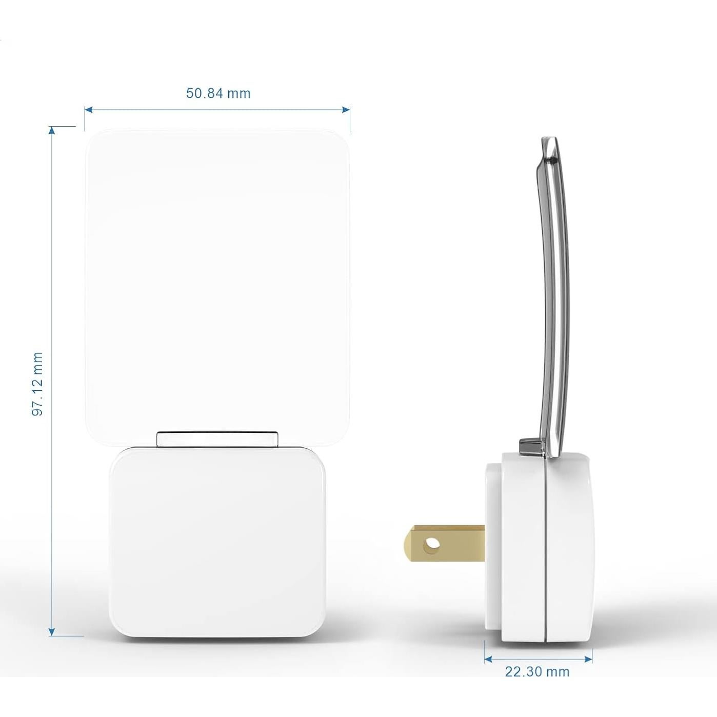 Luz Nocturna LED Oviitech con Sensor Crepuscular - Paquete de 4