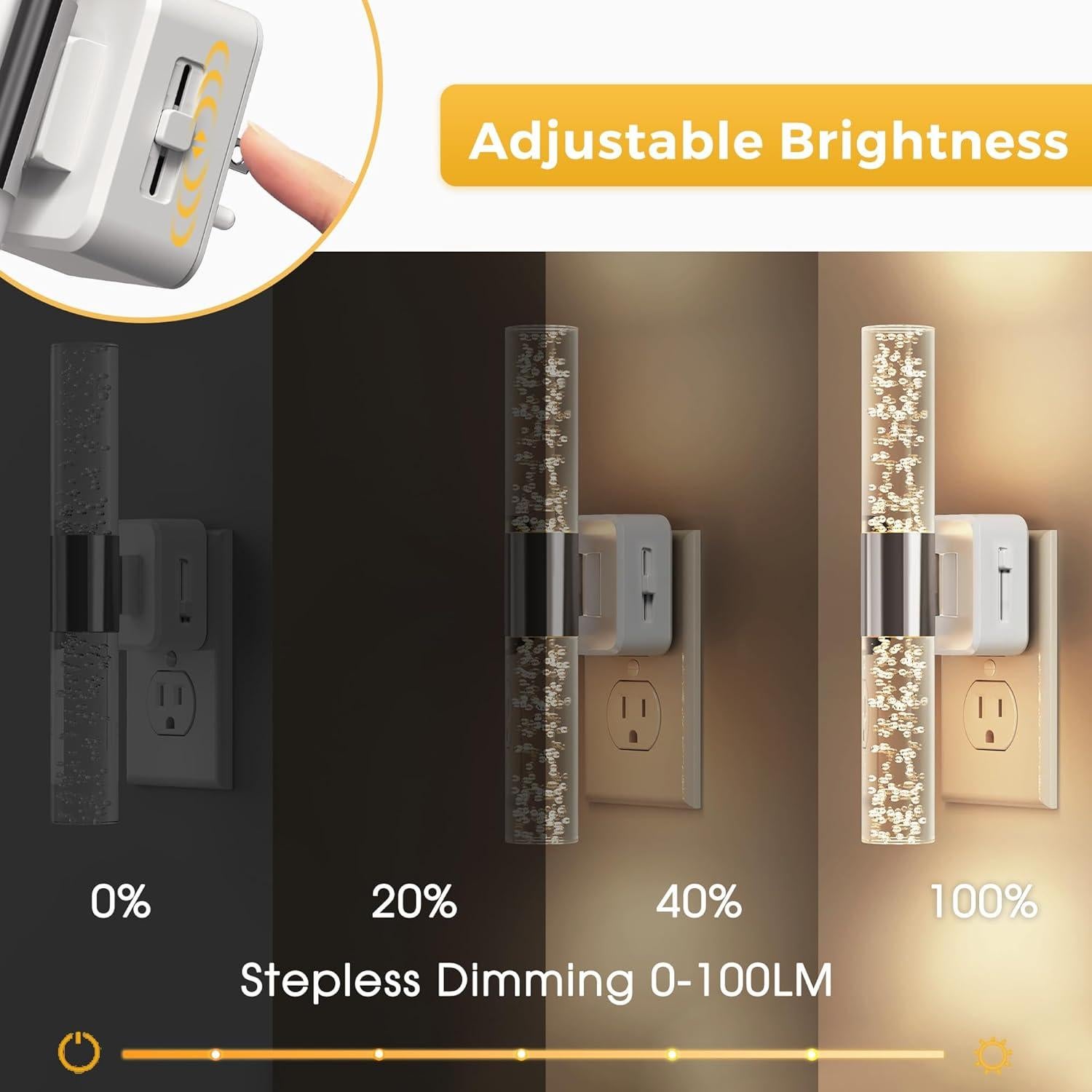 Luz Nocturna LED Regulable LOHAS 100LM 3000K Pared 1W