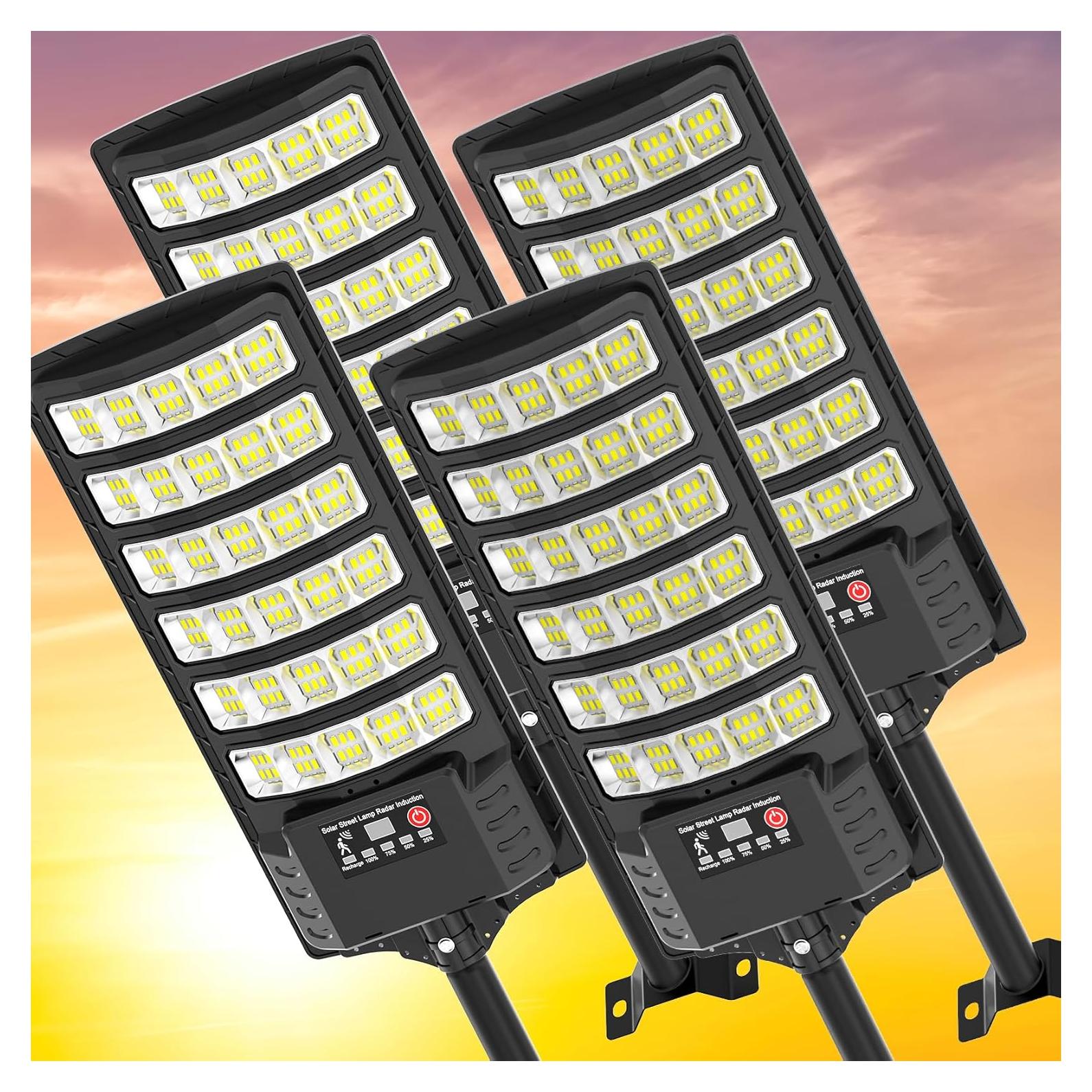 Luces Solares de Calle Heisolcool 50000LM con Sensor y Control Remoto
