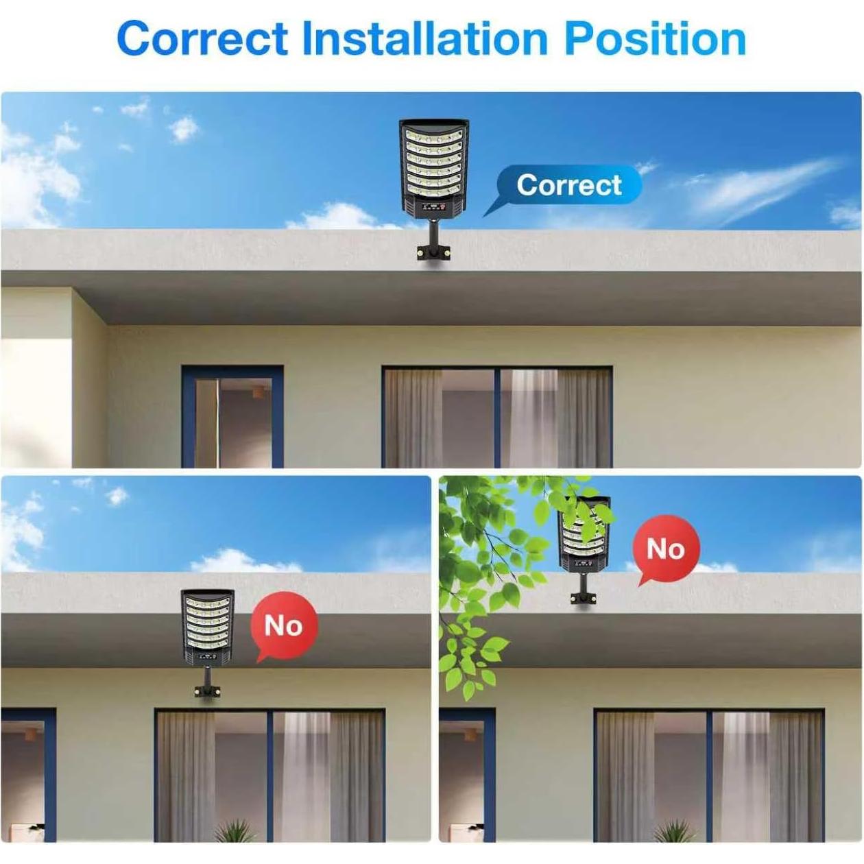 Luces Solares de Calle Heisolcool 50000LM con Sensor y Control Remoto