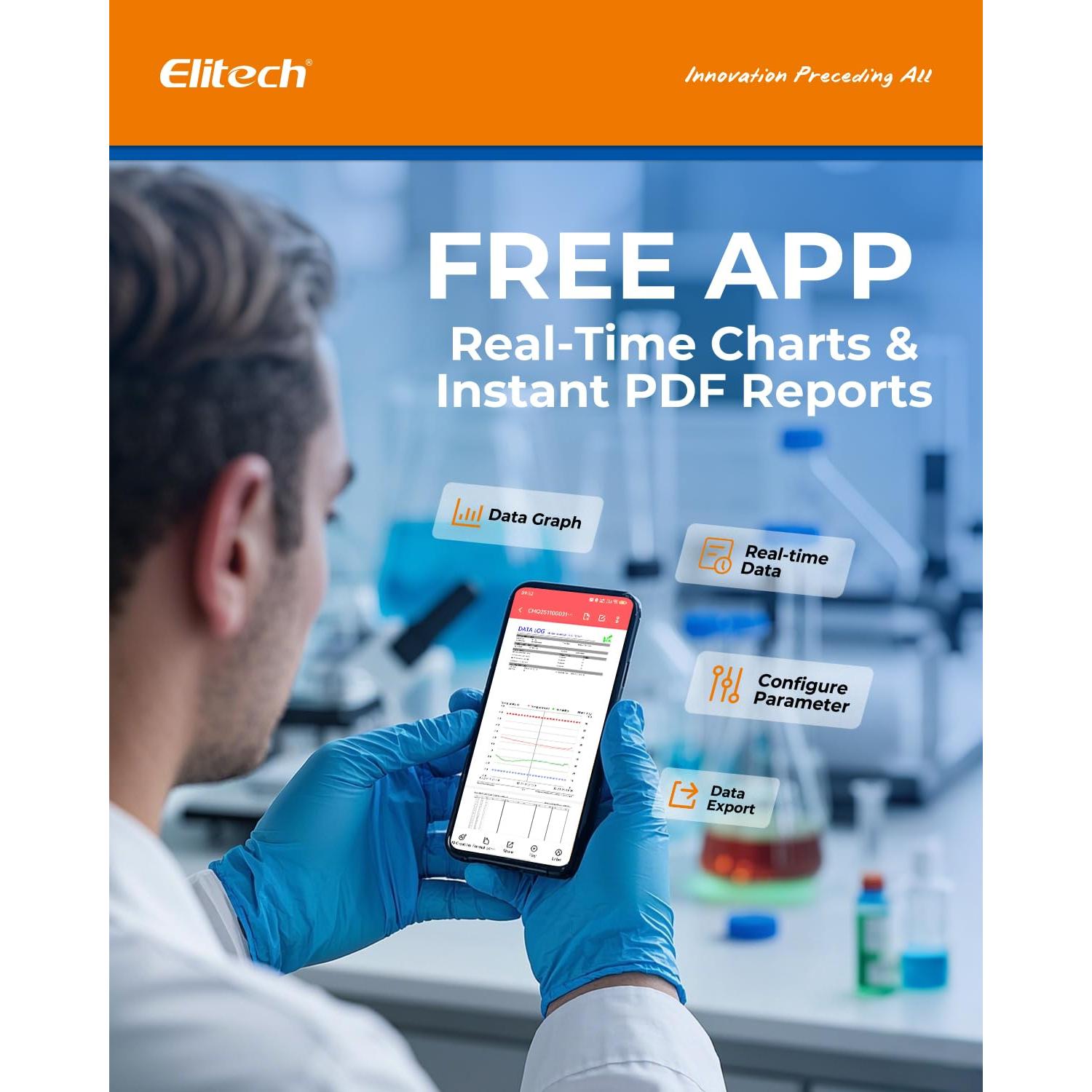 Registrador de Datos de Temperatura y Humedad Elitech DR-230-THE