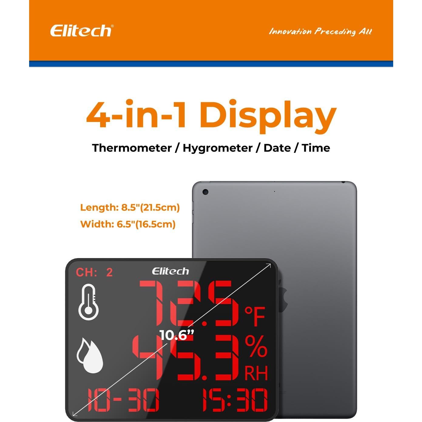 Registrador de Datos de Temperatura y Humedad Elitech DR-230-THE