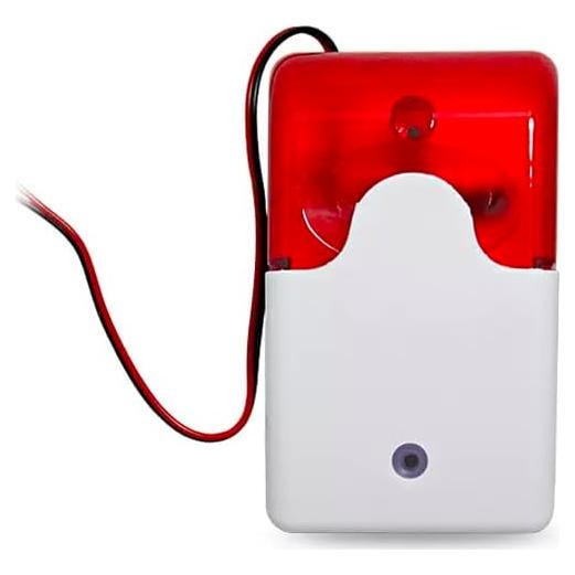 Alarma de Sirena Externa Elitech DR-230 con Luz y Sonido