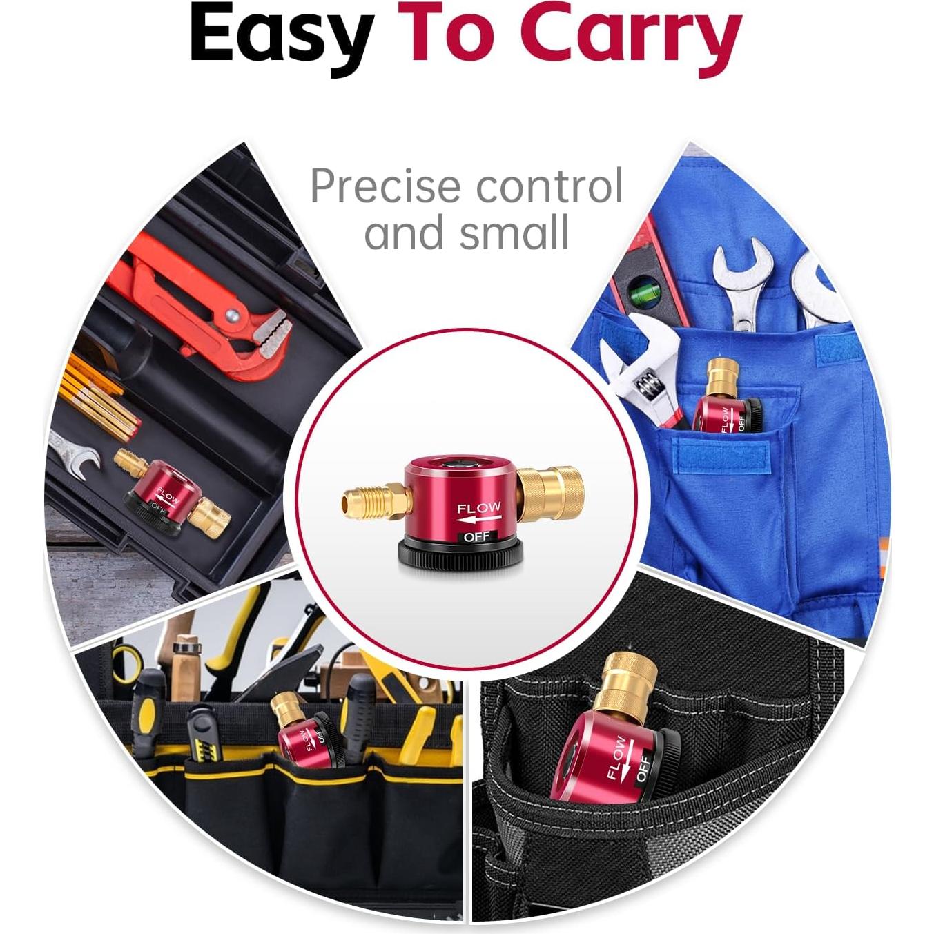 Herramienta de Purga de Nitrógeno Bomis, Regulador Ajustable