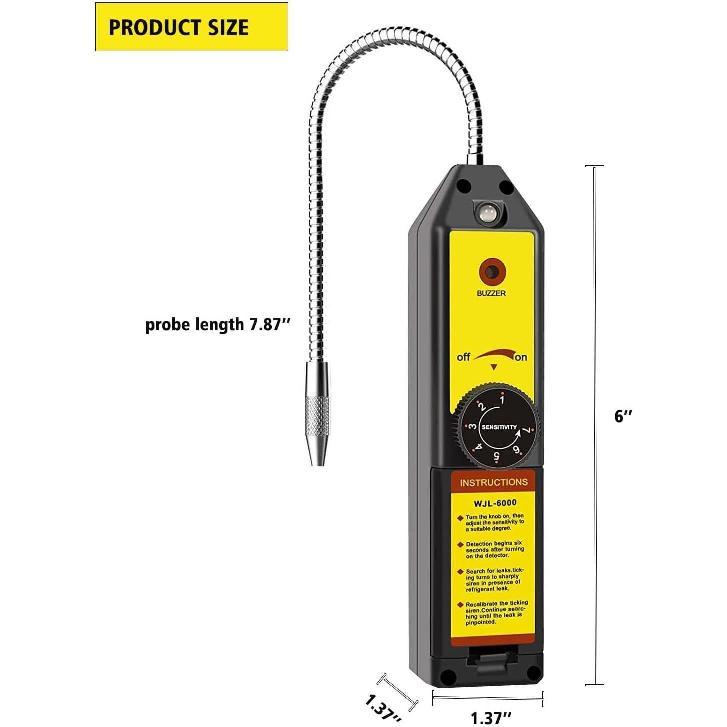 Detector de Fugas de Refrigerante Wale&Morn WJL-6000