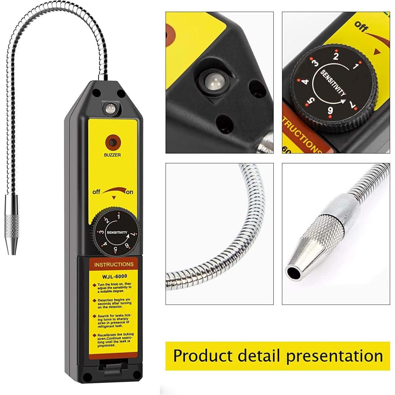 Detector de Fugas de Refrigerante Wale&Morn WJL-6000