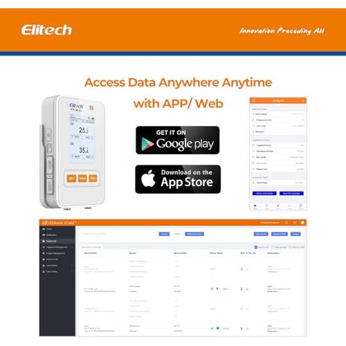 Registrador de Datos Digital Elitech RCW-360Plus WiFi 4G