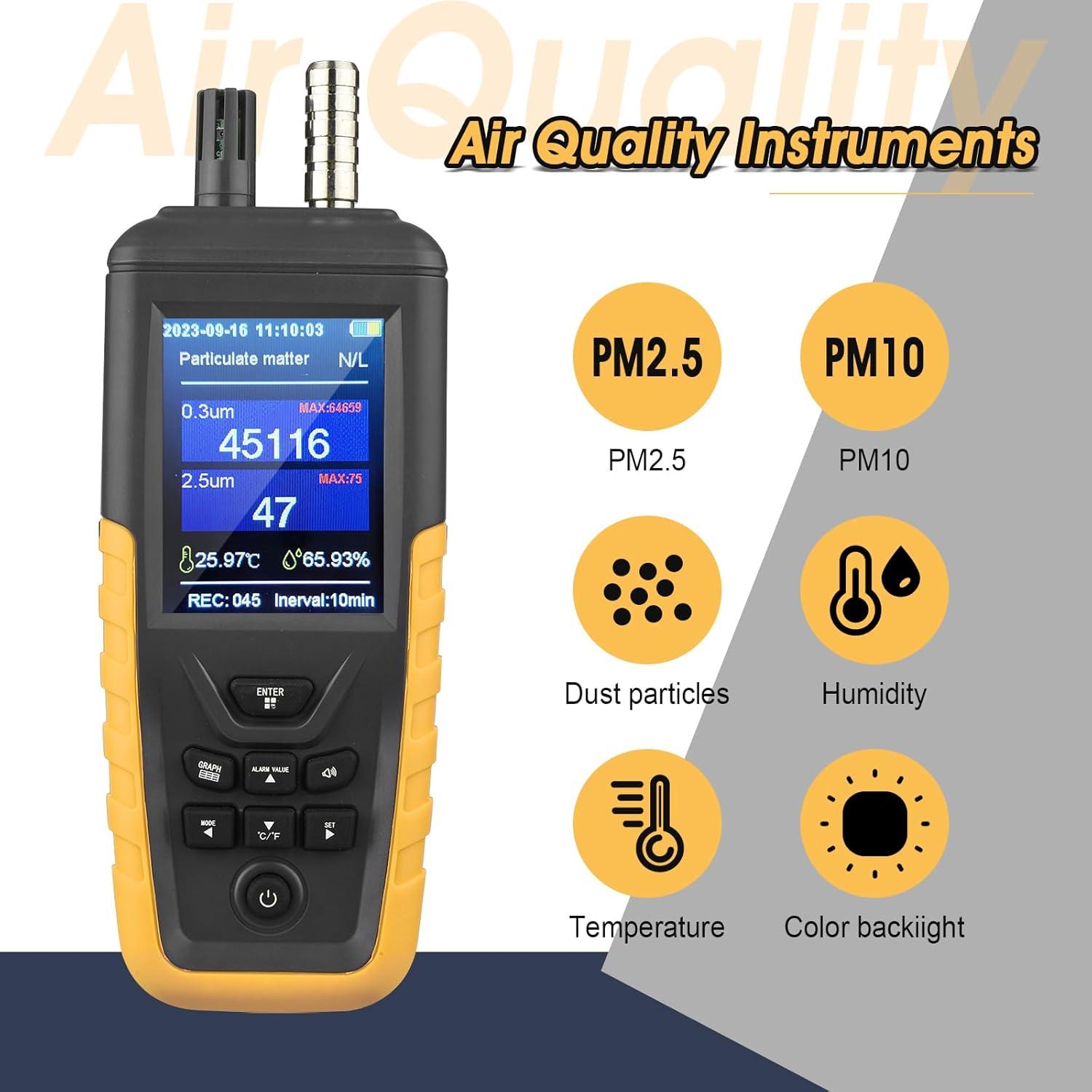 Monitor de Calidad del Aire AOPUTTRIVER T7-TC8100 PM0.3/2.5/10um