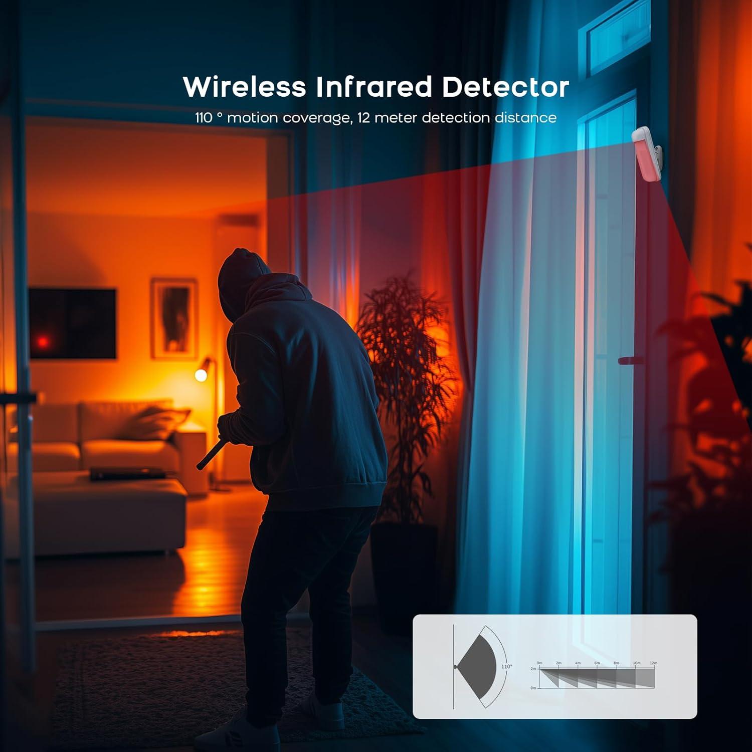 Detector de Movimiento PIR PGST P92R para Seguridad del Hogar