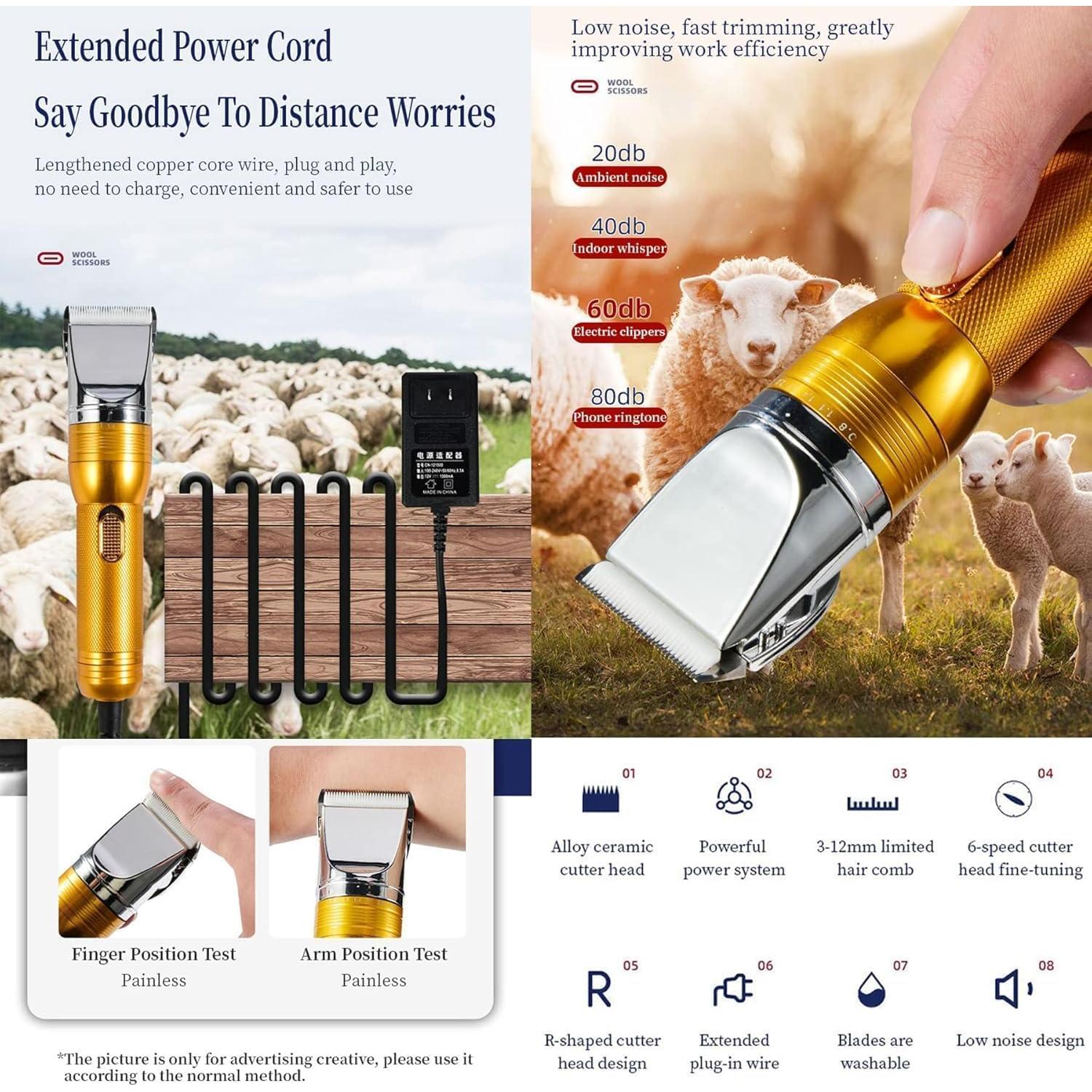 Cortadoras de Pelo de Perro Profesionales Cyxunand 350W