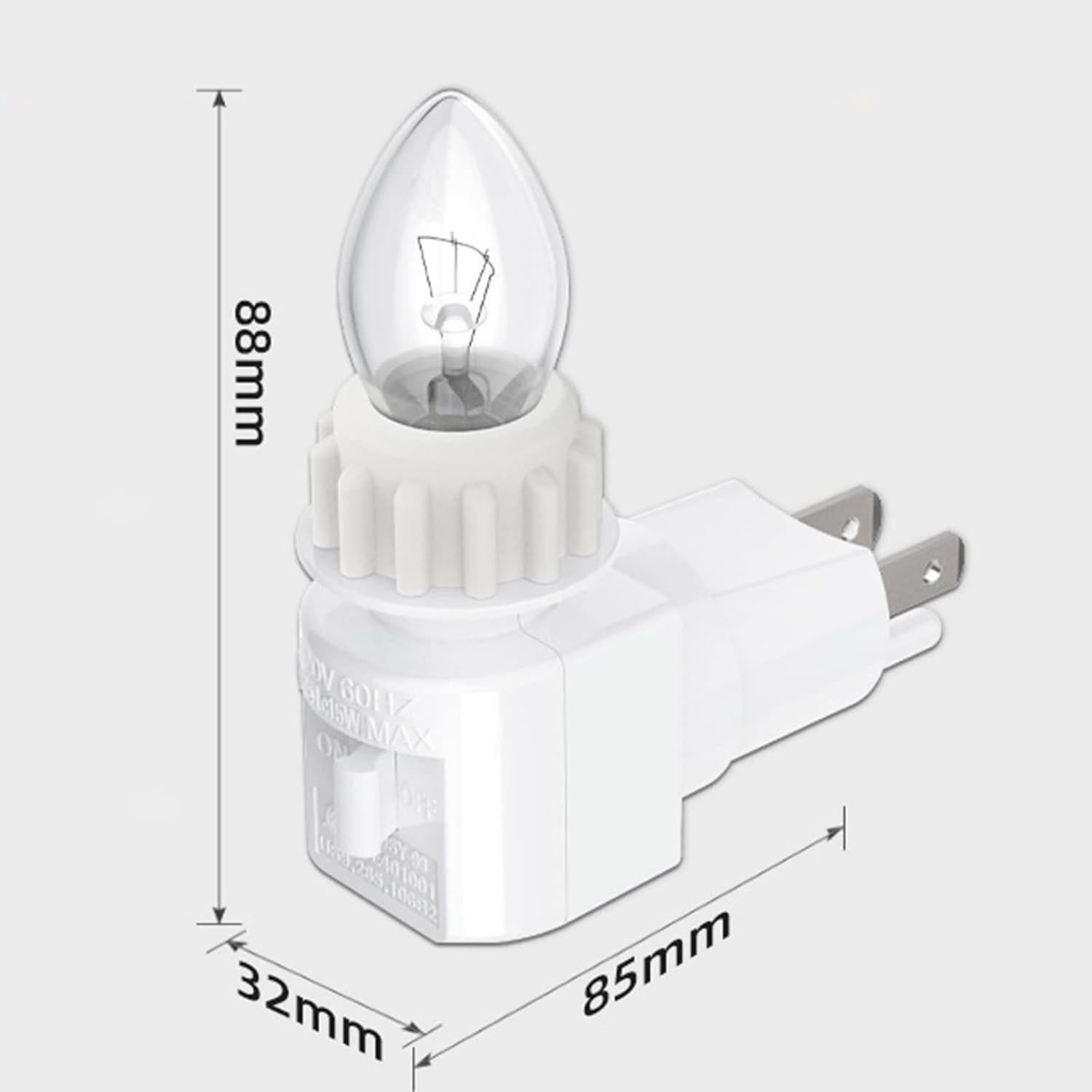 Luz Nocturna Enchufable Vartelen 360° Impermeable Blanco