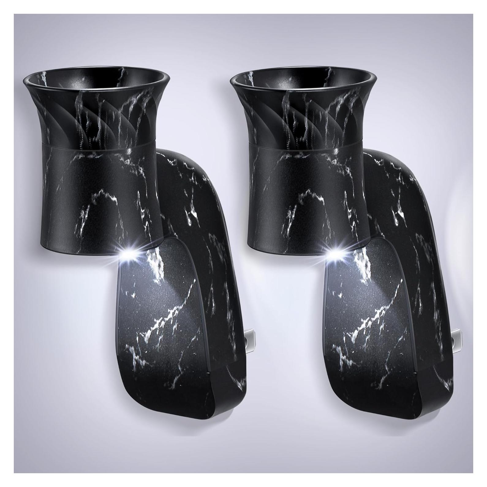 Enchufe de Fragancia con Luz Nocturna Hohean 2 Pcs Negro