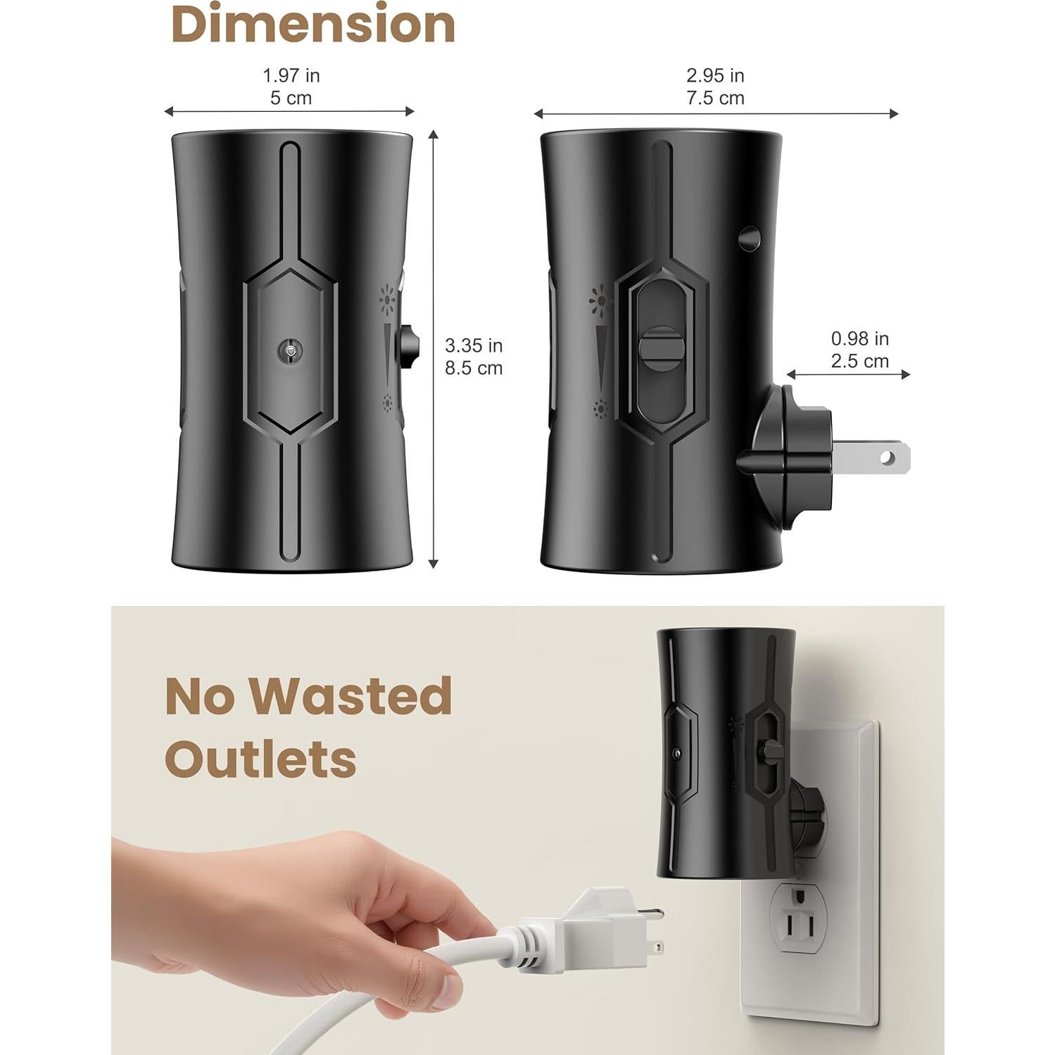 Luces Nocturnas LED Sujeet con Sensor Crepúsculo 3000K - Paquete de 2