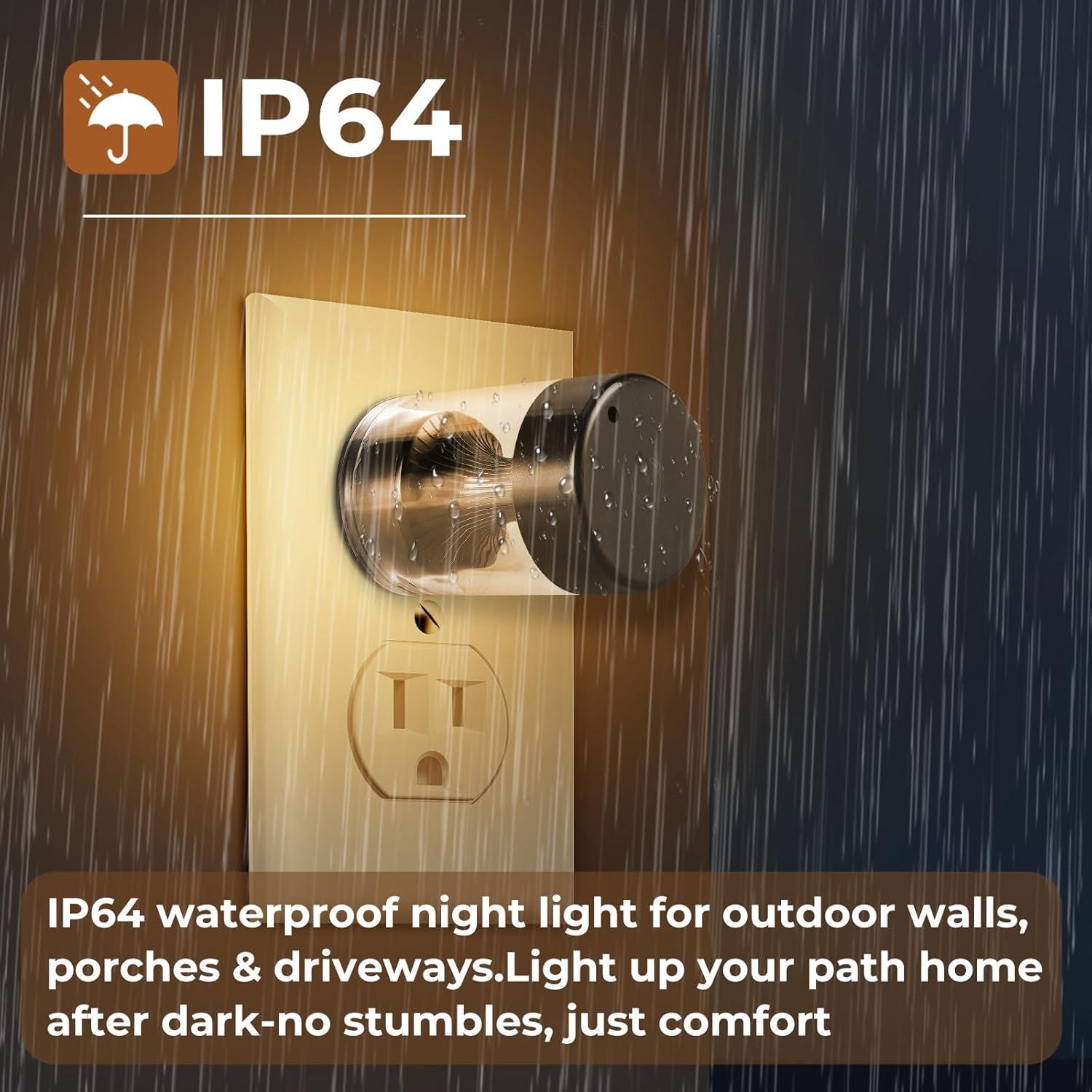 Paquete de 2 luces nocturnas LED GEPLAD 3CCT regulables 100-240V