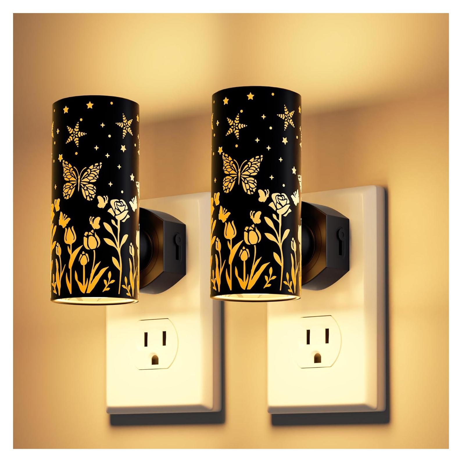 Luces Nocturnas LED Enchufables DALUXshop 3000K Regulables 2 Pzas