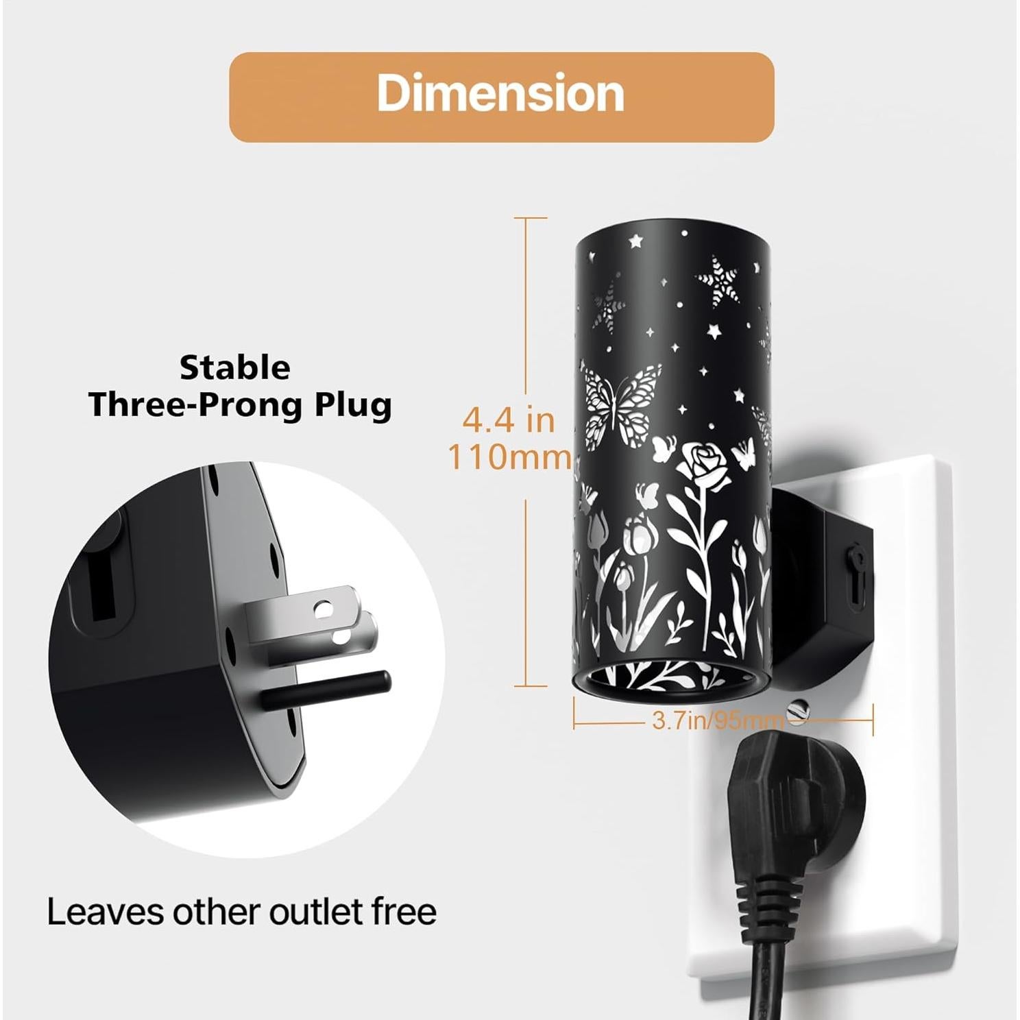 Luces Nocturnas LED Enchufables DALUXshop 3000K Regulables 2 Pzas