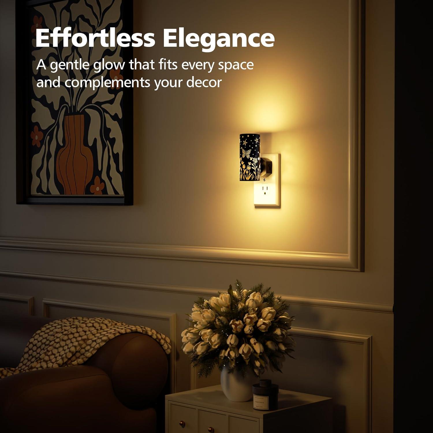 Luces Nocturnas LED Enchufables DALUXshop 3000K Regulables 2 Pzas