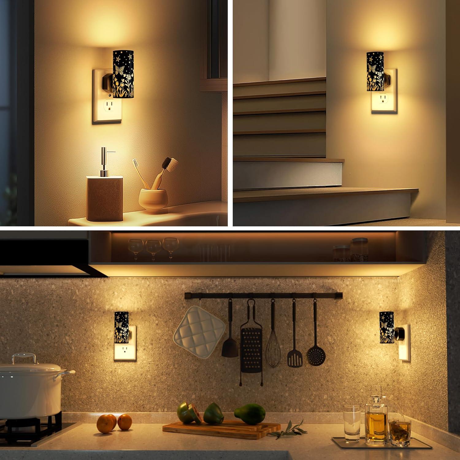 Luces Nocturnas LED Enchufables DALUXshop 3000K Regulables 2 Pzas