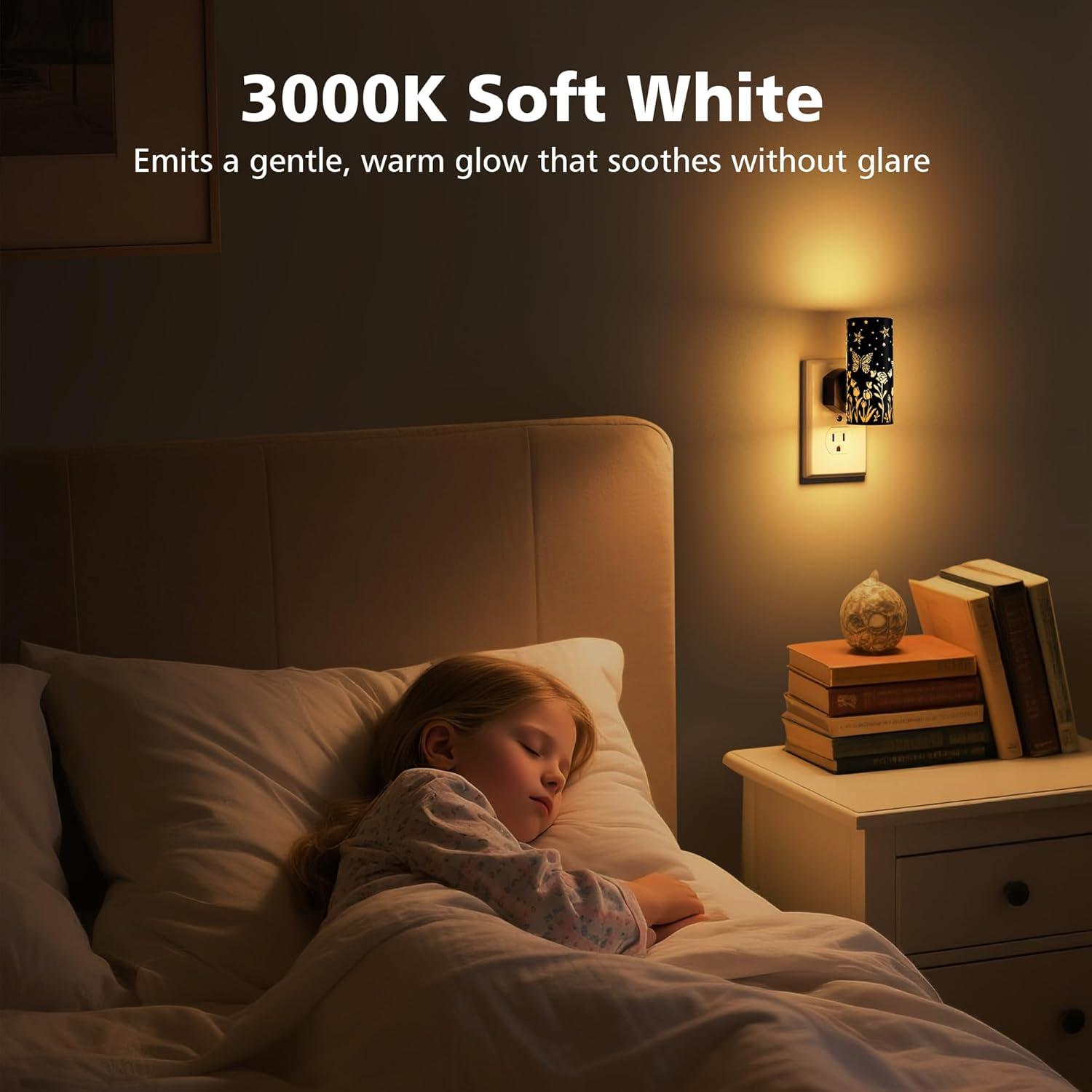 Luces Nocturnas LED Enchufables DALUXshop 3000K Regulables 2 Pzas