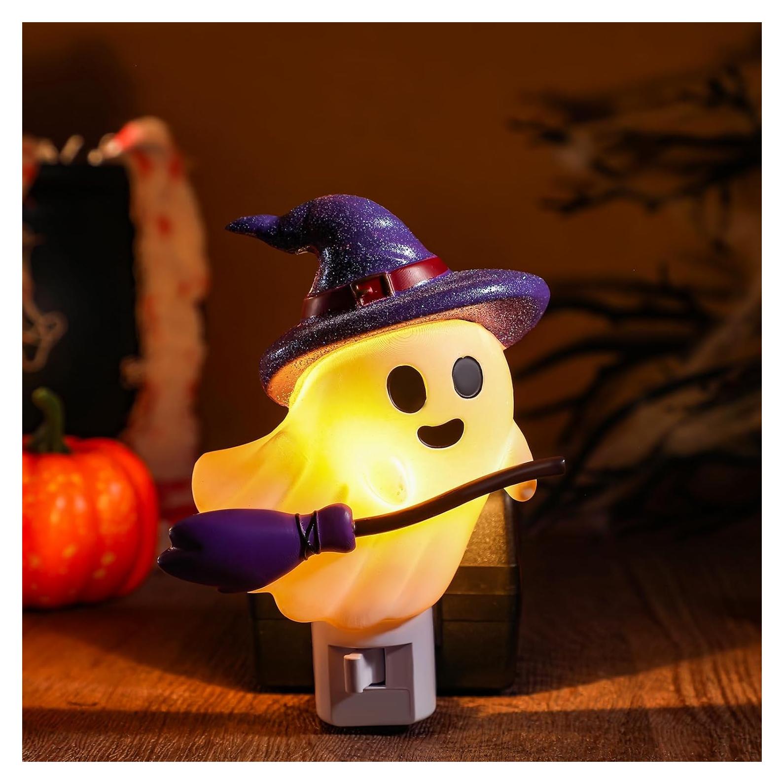 Luz Nocturna Fantasma Halloween Kittmip 13x9 cm Enchufar