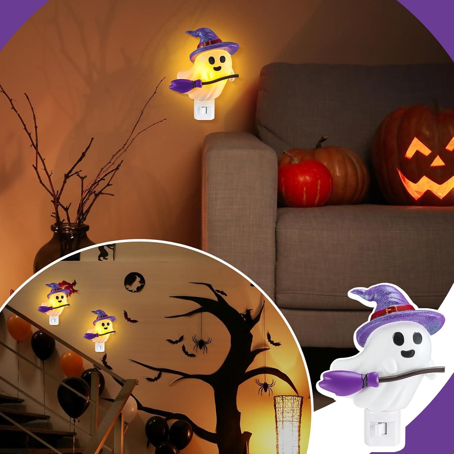 Luz Nocturna Fantasma Halloween Kittmip 13x9 cm Enchufar