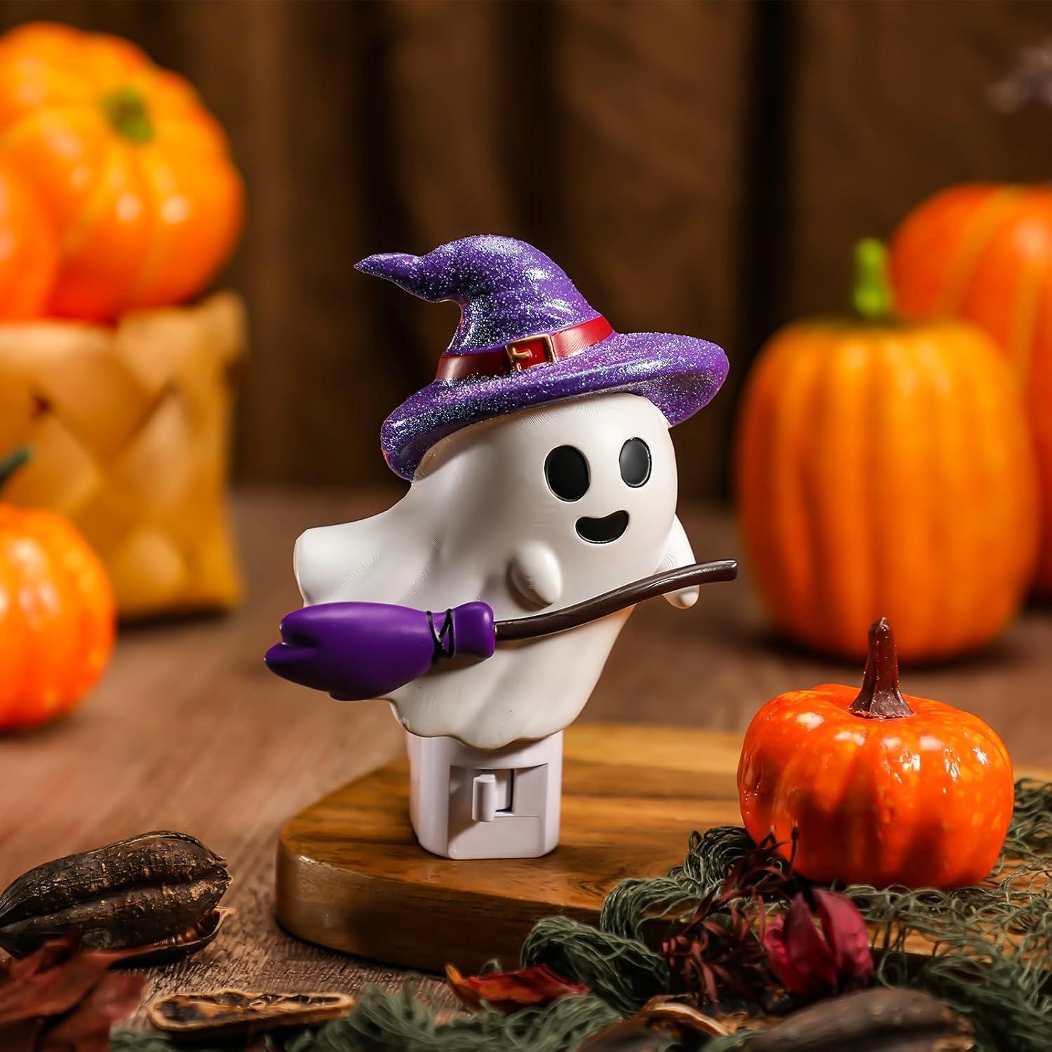 Luz Nocturna Fantasma Halloween Kittmip 13x9 cm Enchufar