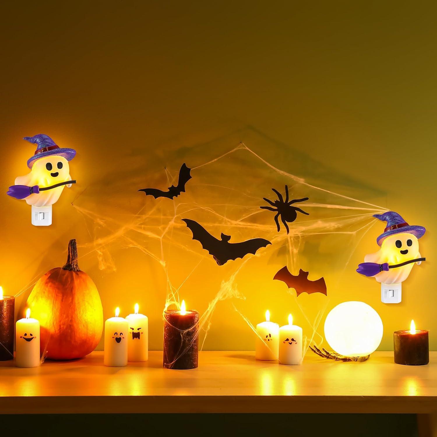 Luz Nocturna Fantasma Halloween Kittmip 13x9 cm Enchufar