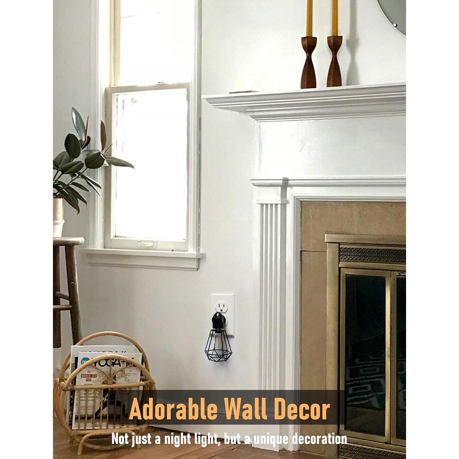 Luz Nocturna Enchufable LOIWON LED 0.5W Vintage Industrial