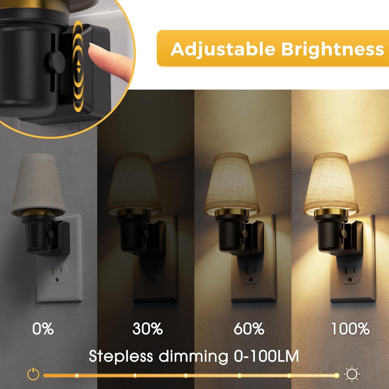 Luz Nocturna LED Regulable LOHAS con Sensor Automático 0-100LM