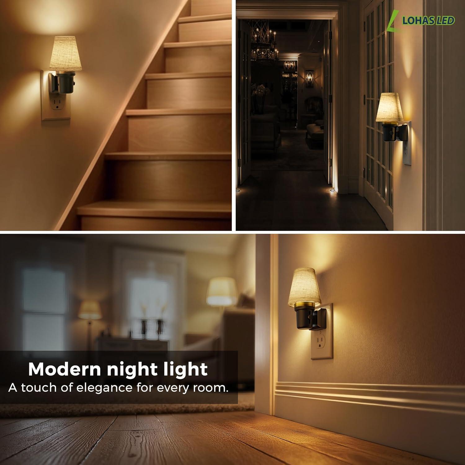 Luz Nocturna LED Regulable LOHAS con Sensor Automático 0-100LM