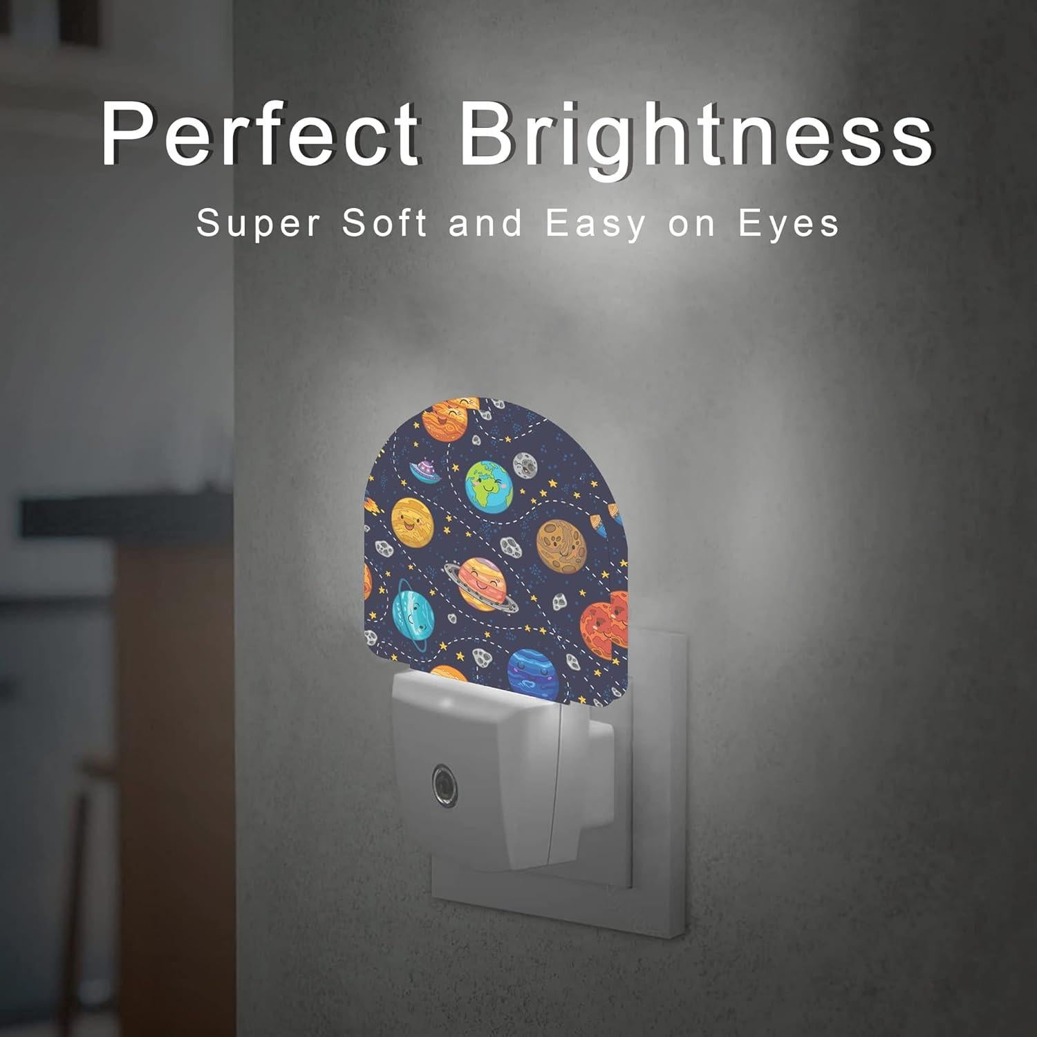 Luz Nocturna LED AOWULA Planetas Espaciales 0.5W con Sensor