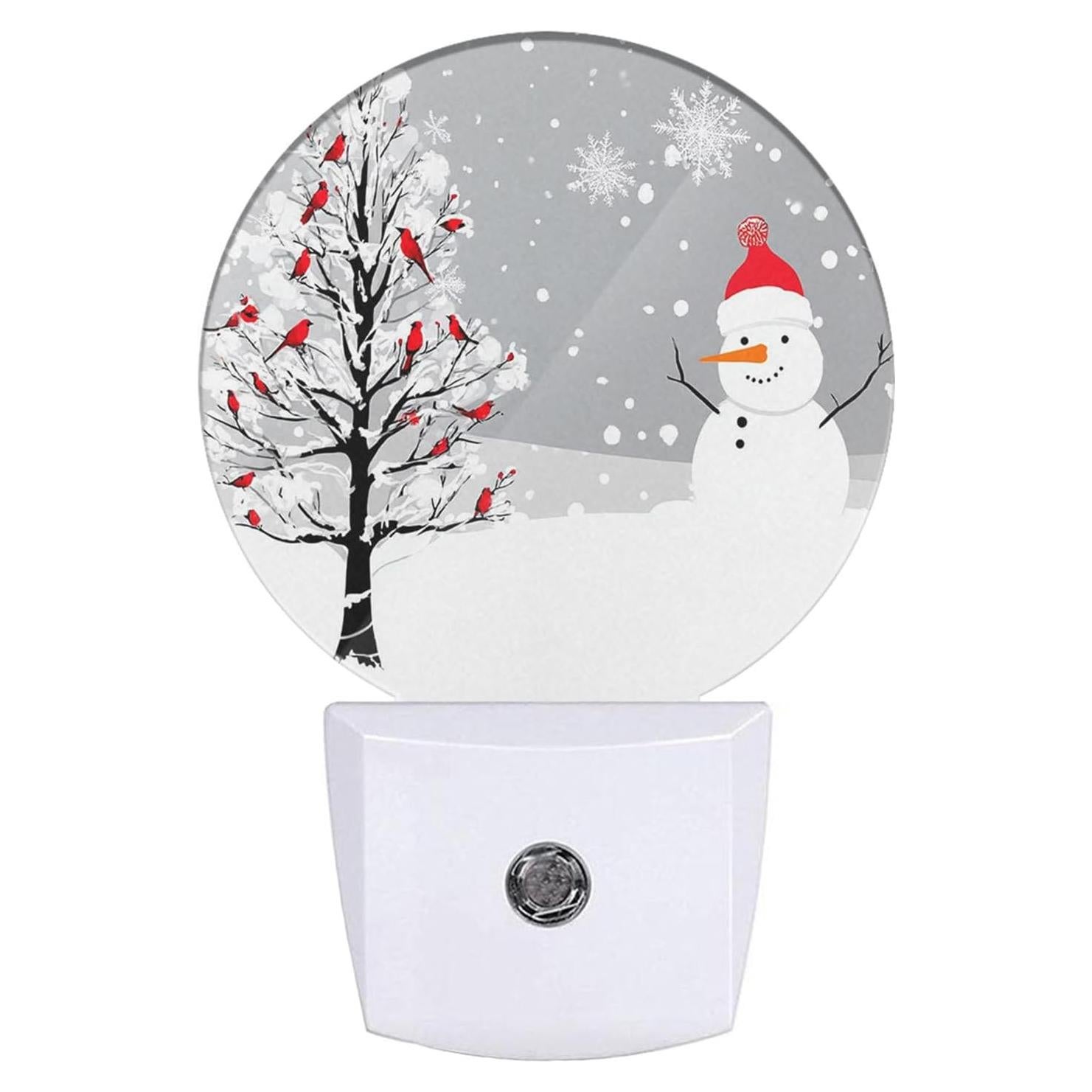 Luz Nocturna LED EKOBLA Muñeco de Nieve 0.5W con Sensor