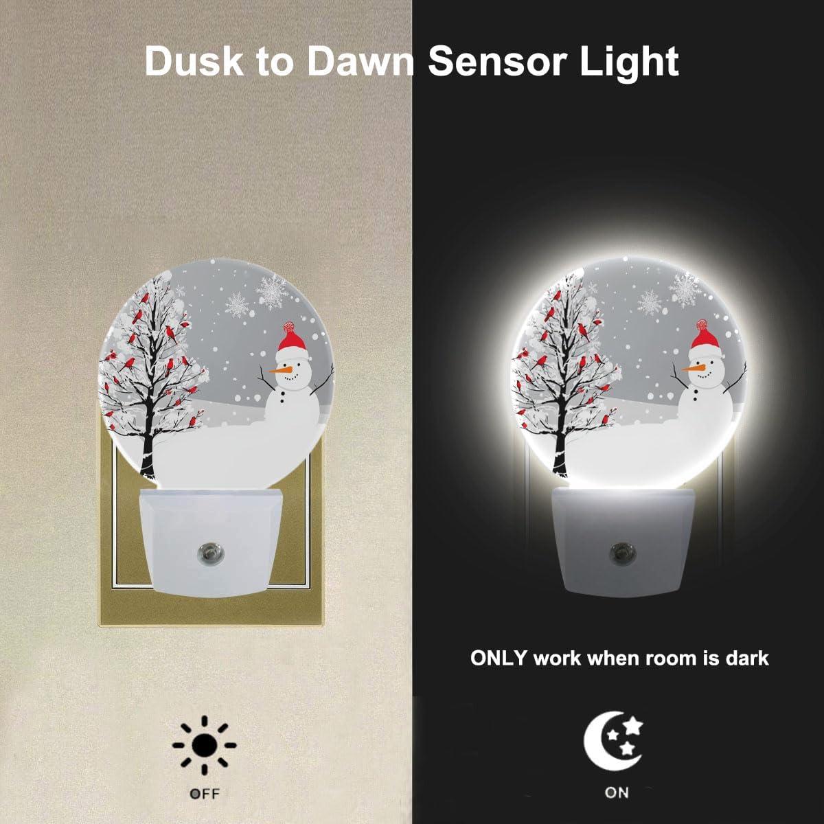 Luz Nocturna LED EKOBLA Muñeco de Nieve 0.5W con Sensor