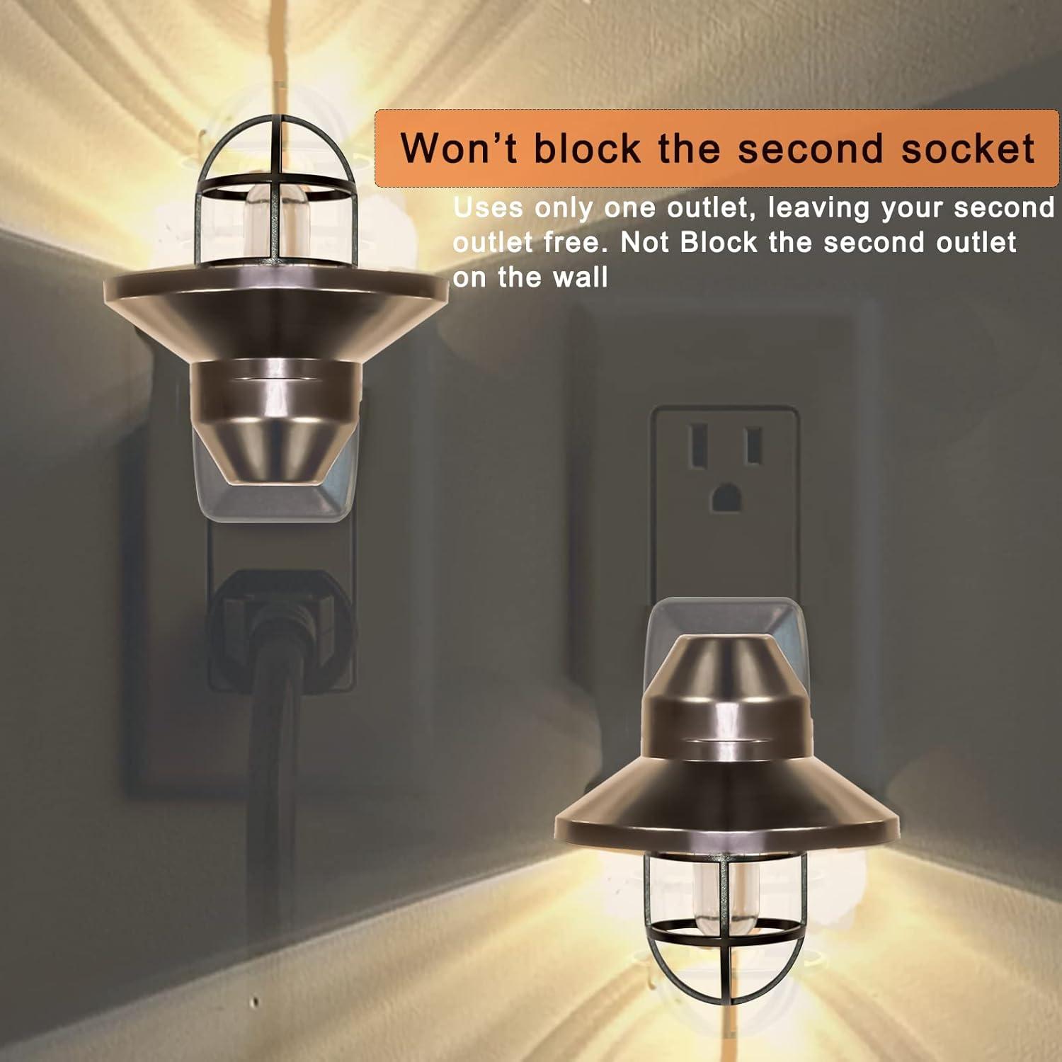 Luz Nocturna Enchufable Novelux 2700K Dusk a Dawn - Paquete de 2