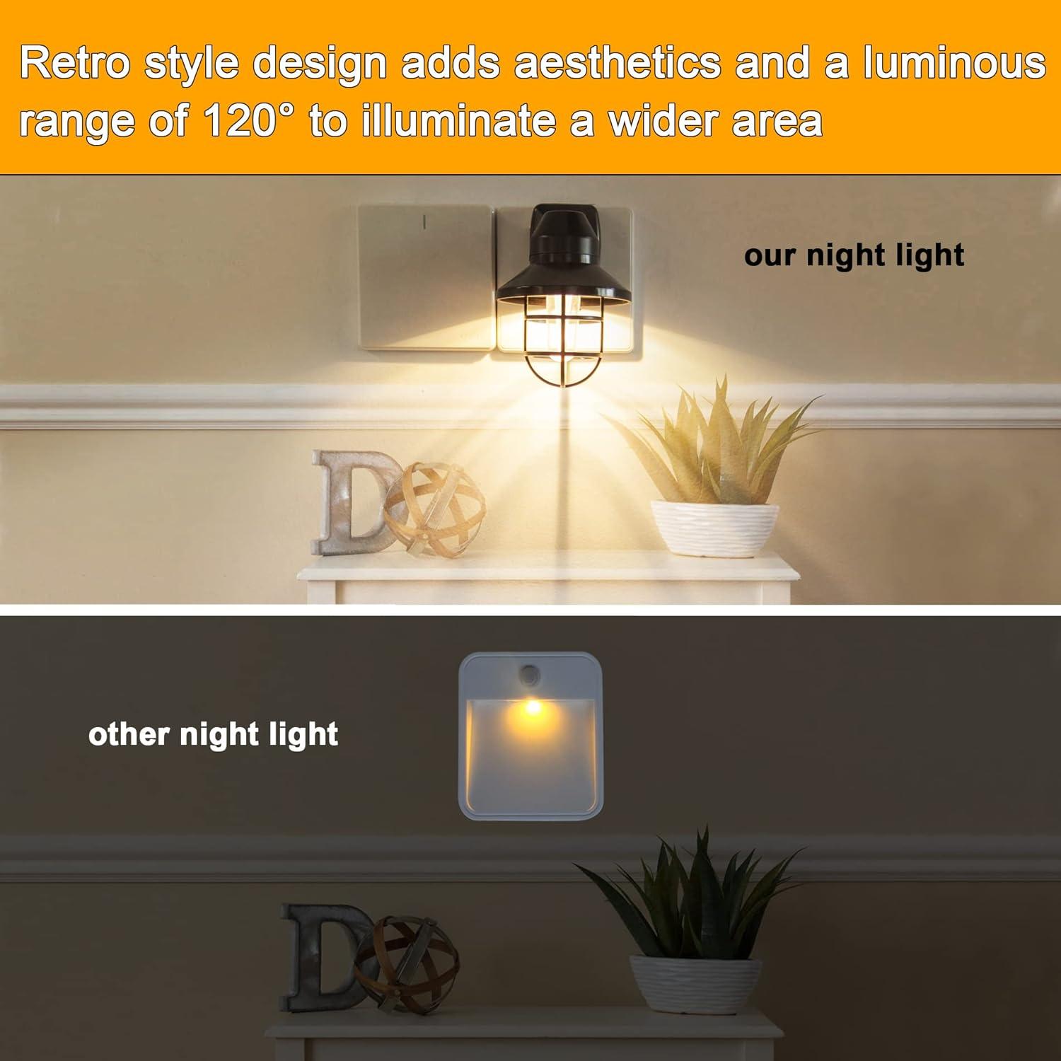 Luz Nocturna Enchufable Novelux 2700K Dusk a Dawn - Paquete de 2