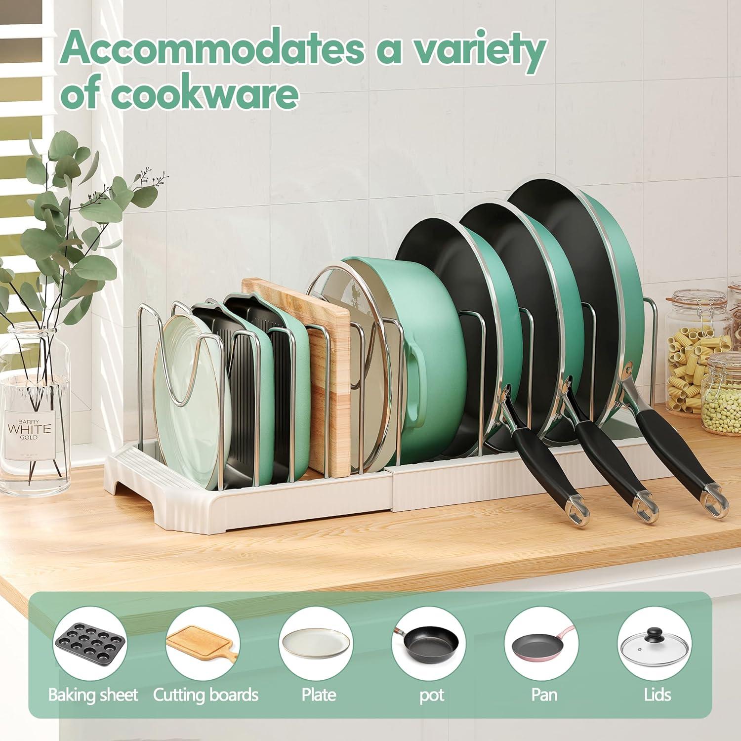 Organizador Expandible de Ollas y Sartenes Pantasia 10 Divisores