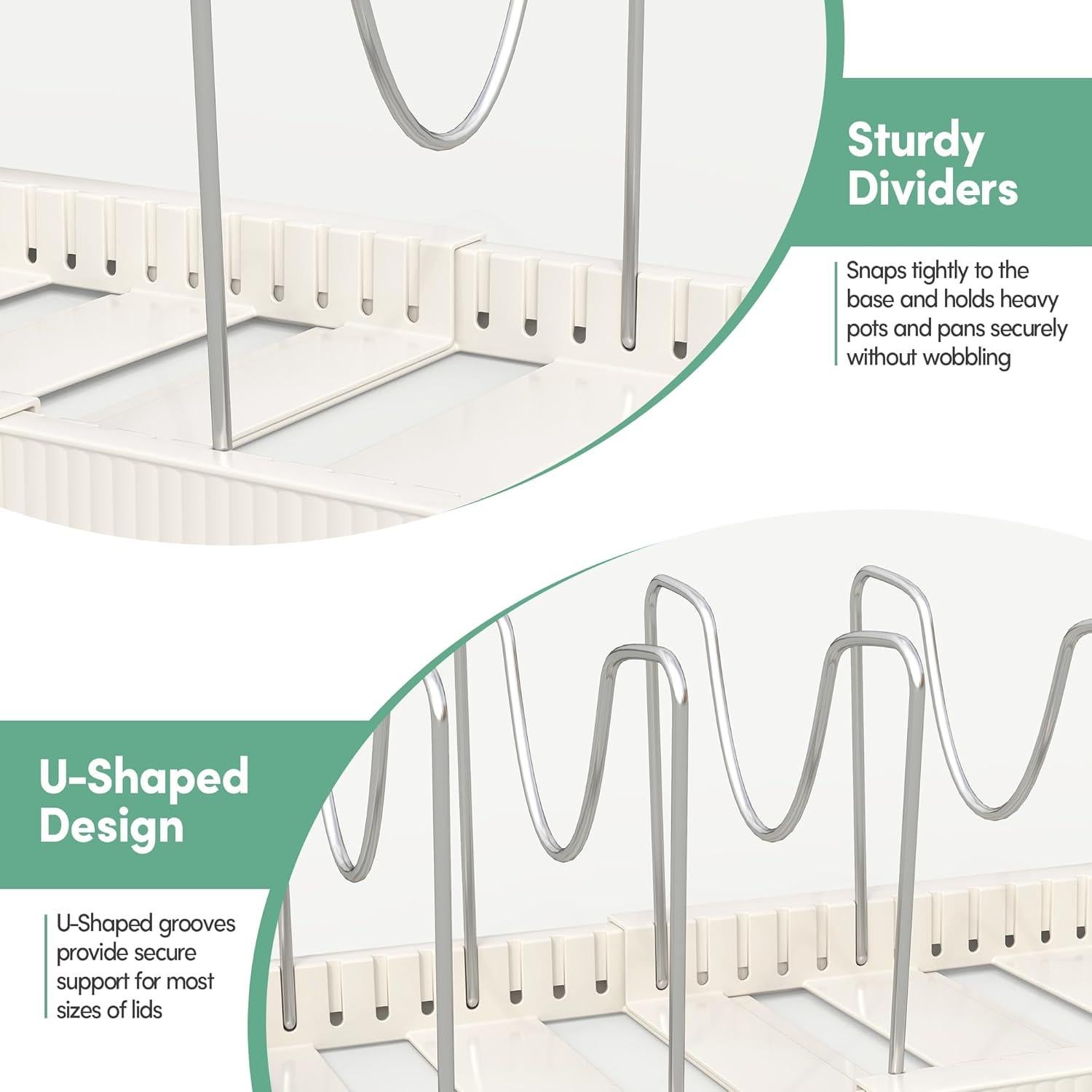 Organizador Expandible de Ollas y Sartenes Pantasia 10 Divisores