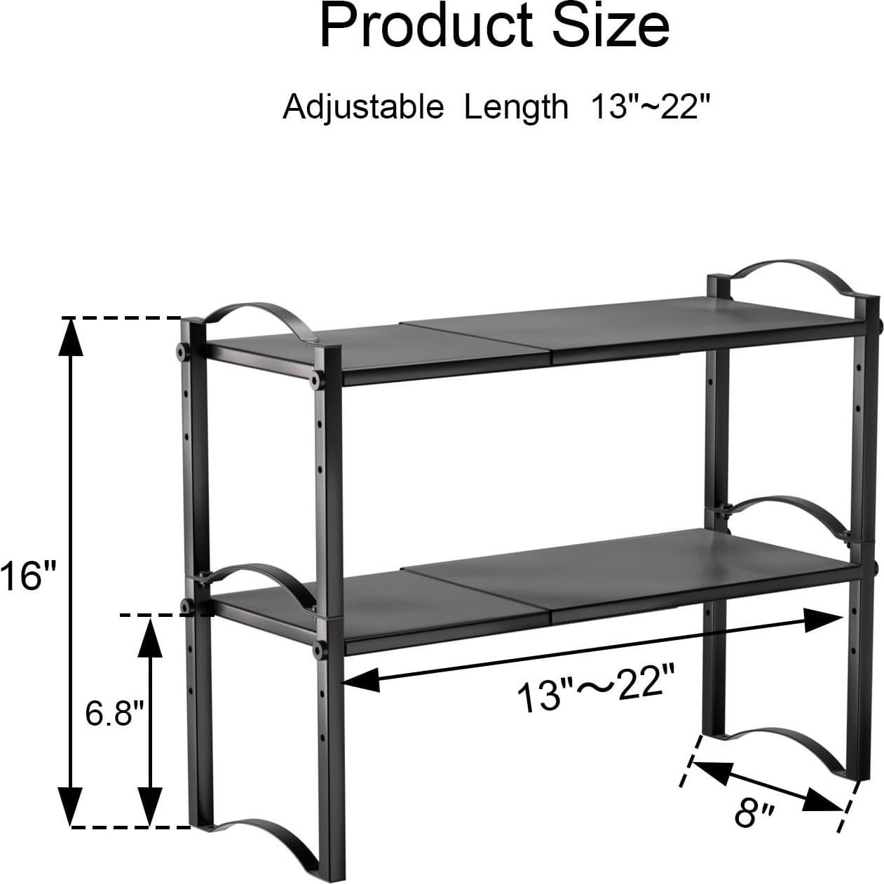 Estantes Organizadores Expandibles Lazywoodpecker - 2 Piezas