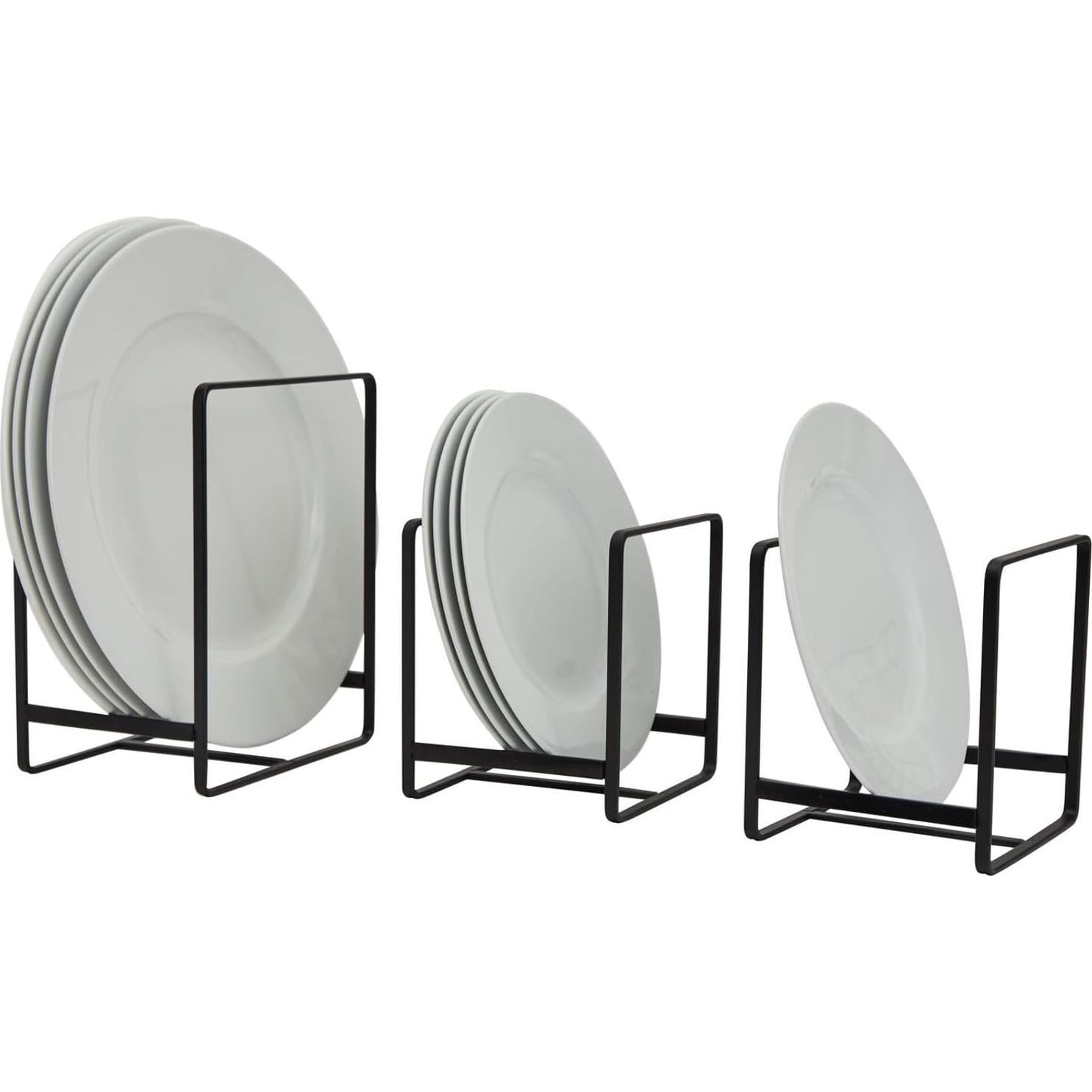 Organizador de Gabinete de Cocina Juvale - 3 Piezas Hierro Negro