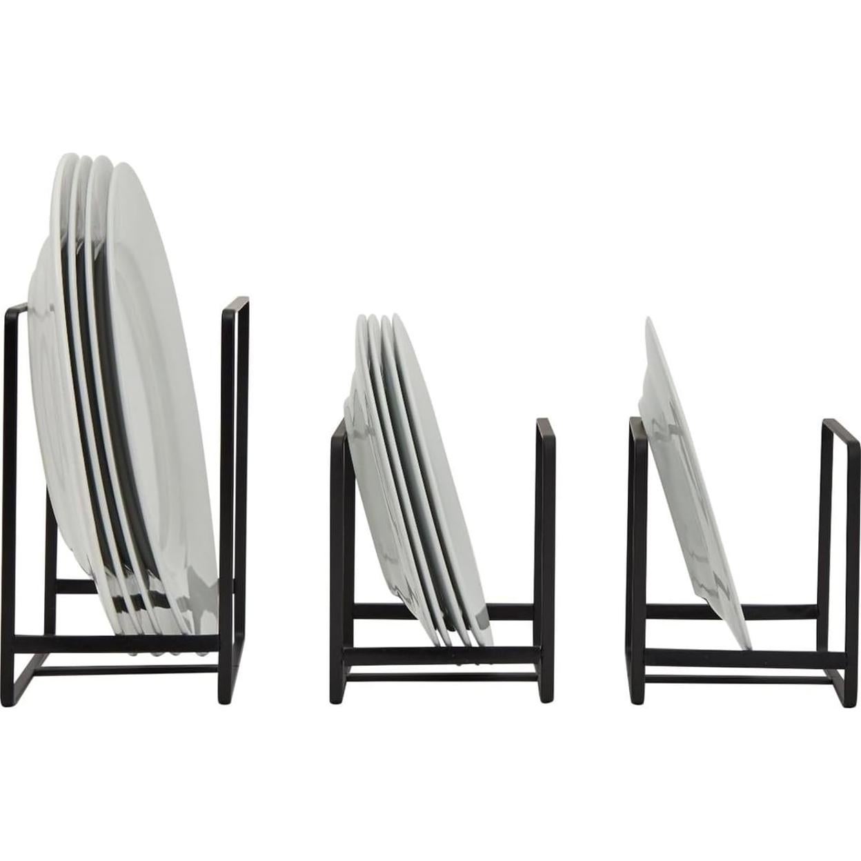 Organizador de Gabinete de Cocina Juvale - 3 Piezas Hierro Negro