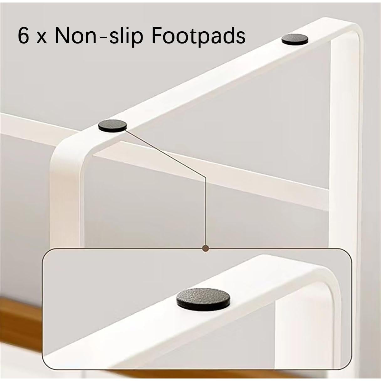 Estante de Gabinete Expandible Homgertu 33-61 cm Blanco - 2 Unidades