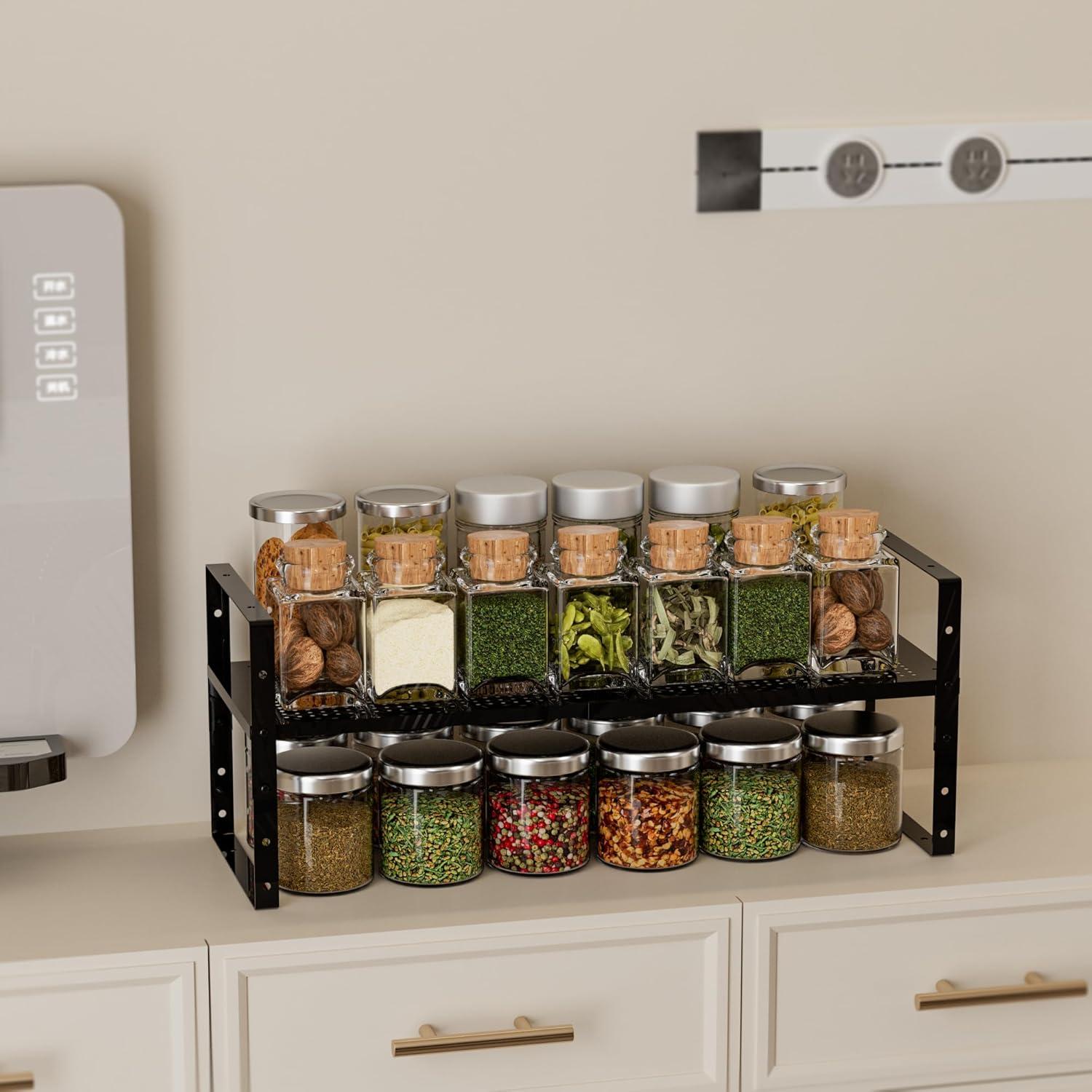 Estante de Zapatos Ipotive Expandible y Apilable Negro Grande