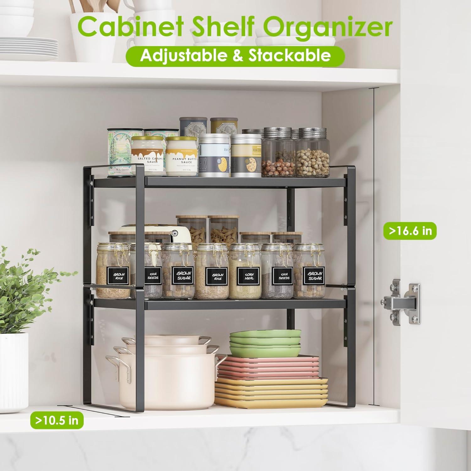 Organizador de Encimera de Cocina Across-Star 2 Niveles Ajustable