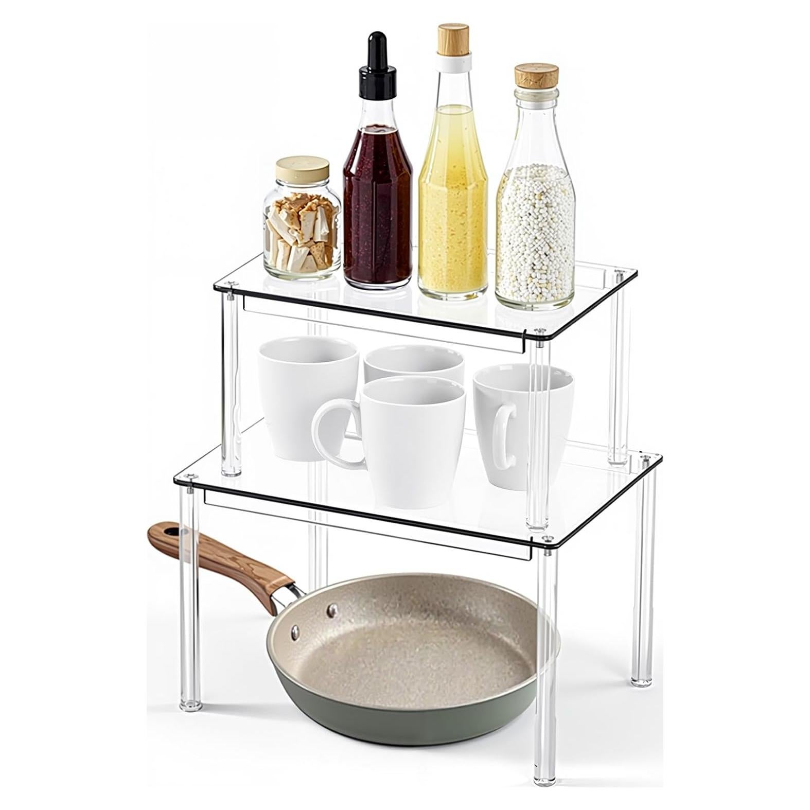 Estante Organizador de Gabinete Acrílico FOCHIER F - Juego de 2