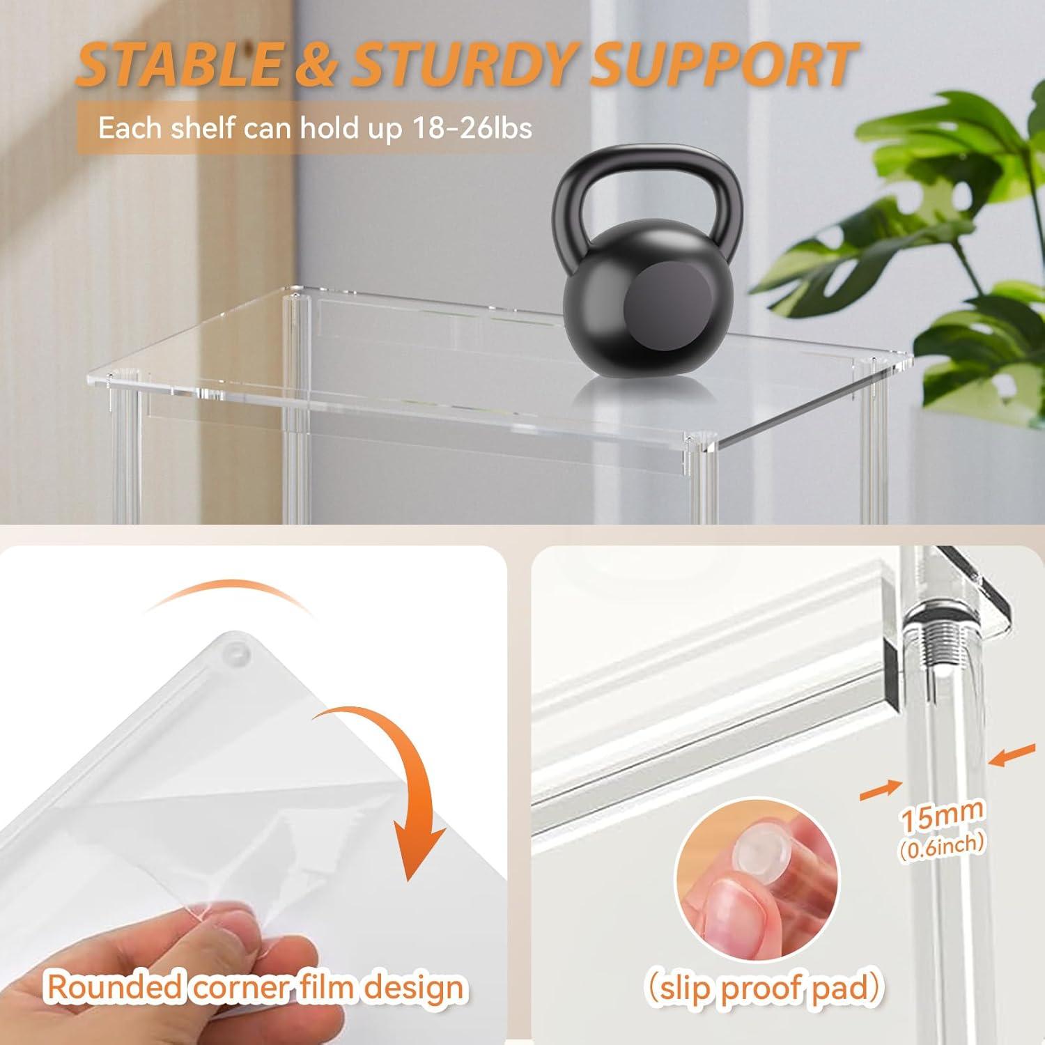 Estante Organizador de Gabinete Acrílico FOCHIER F - Juego de 2