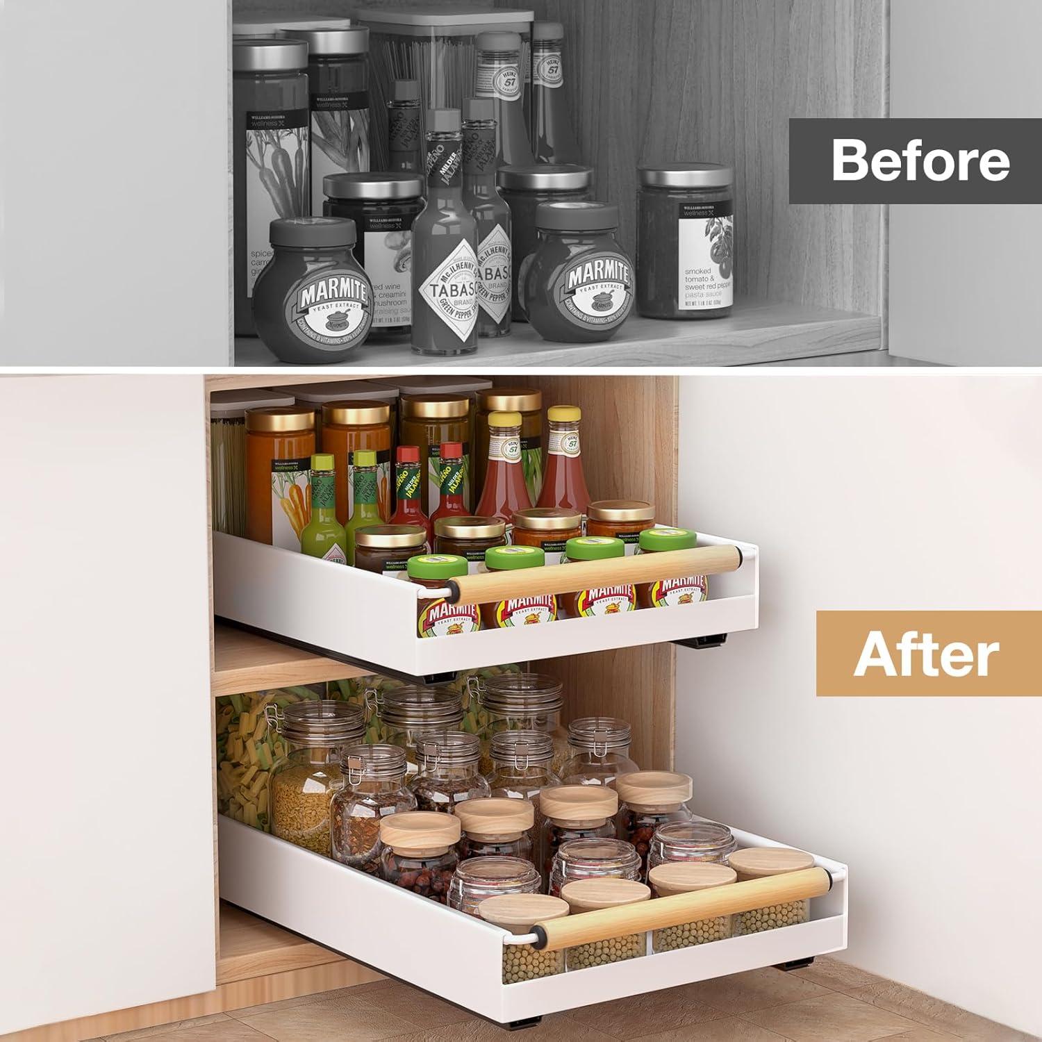 Organizador Extraíble Hocookeper Blanco 40.64x30.48 cm Cocina