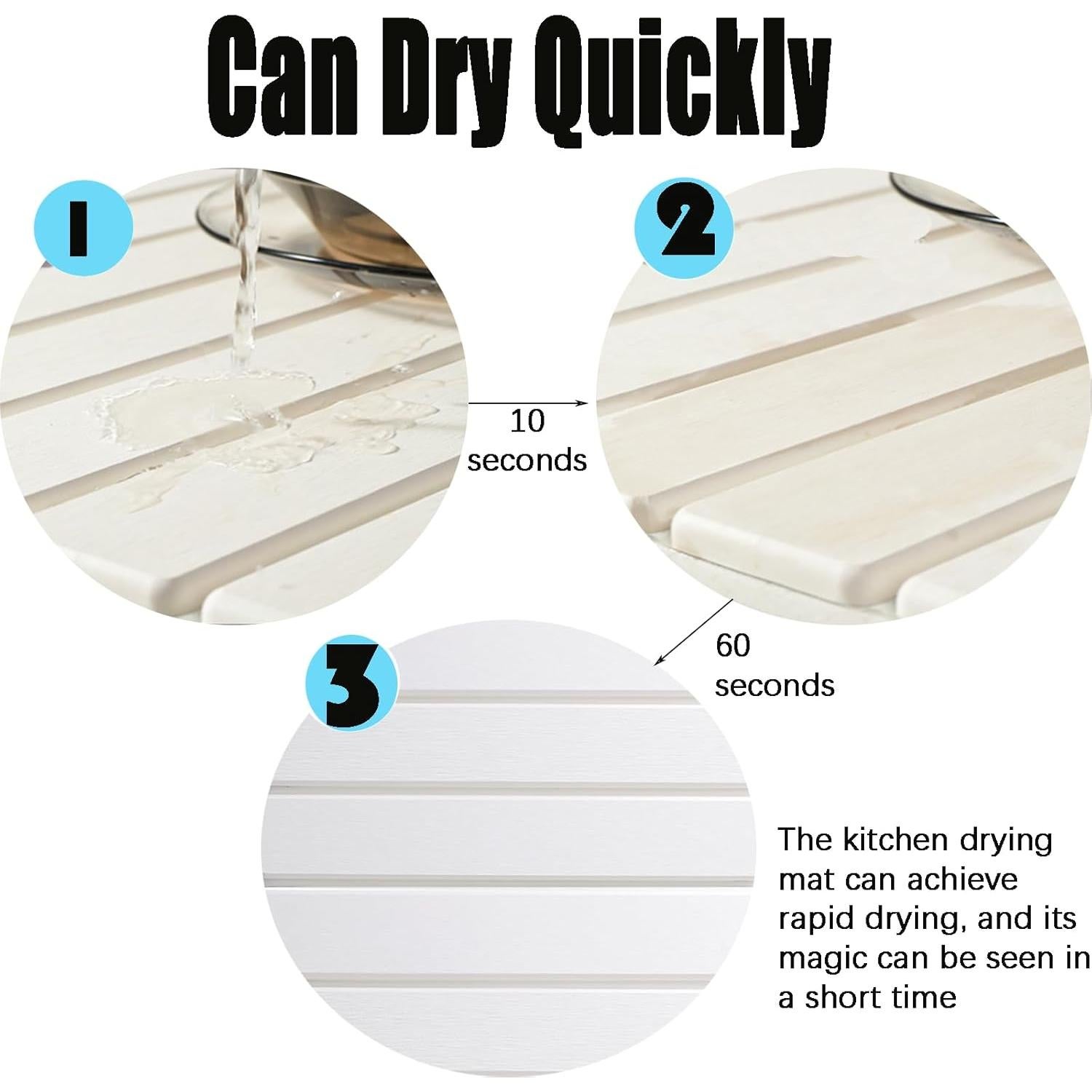 Alfombrilla de Secado de Piedra Diatomácea 61x40.6cm